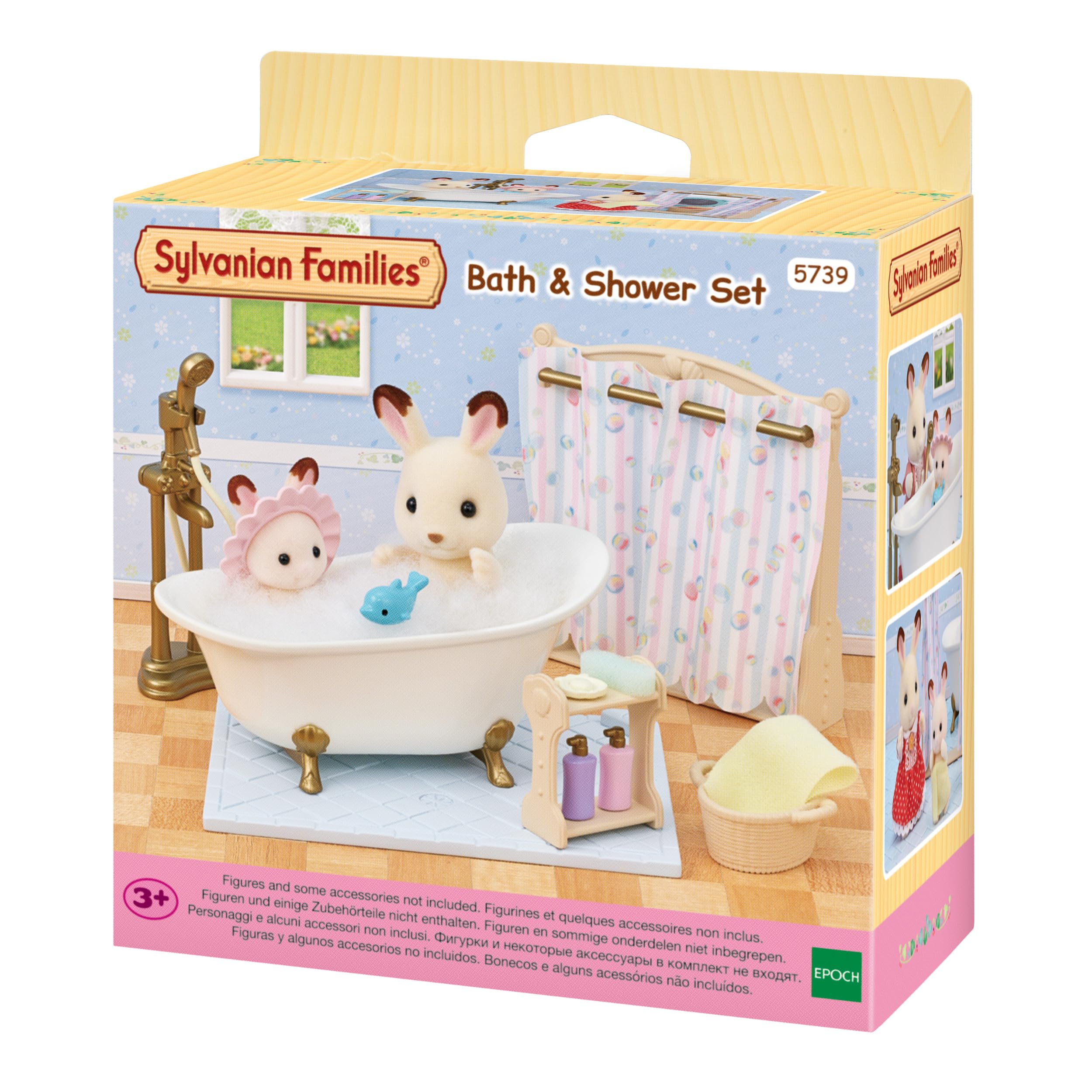 Sylvanian Families Bath & Shower Set - Antique Style Furniture | Ages 3+