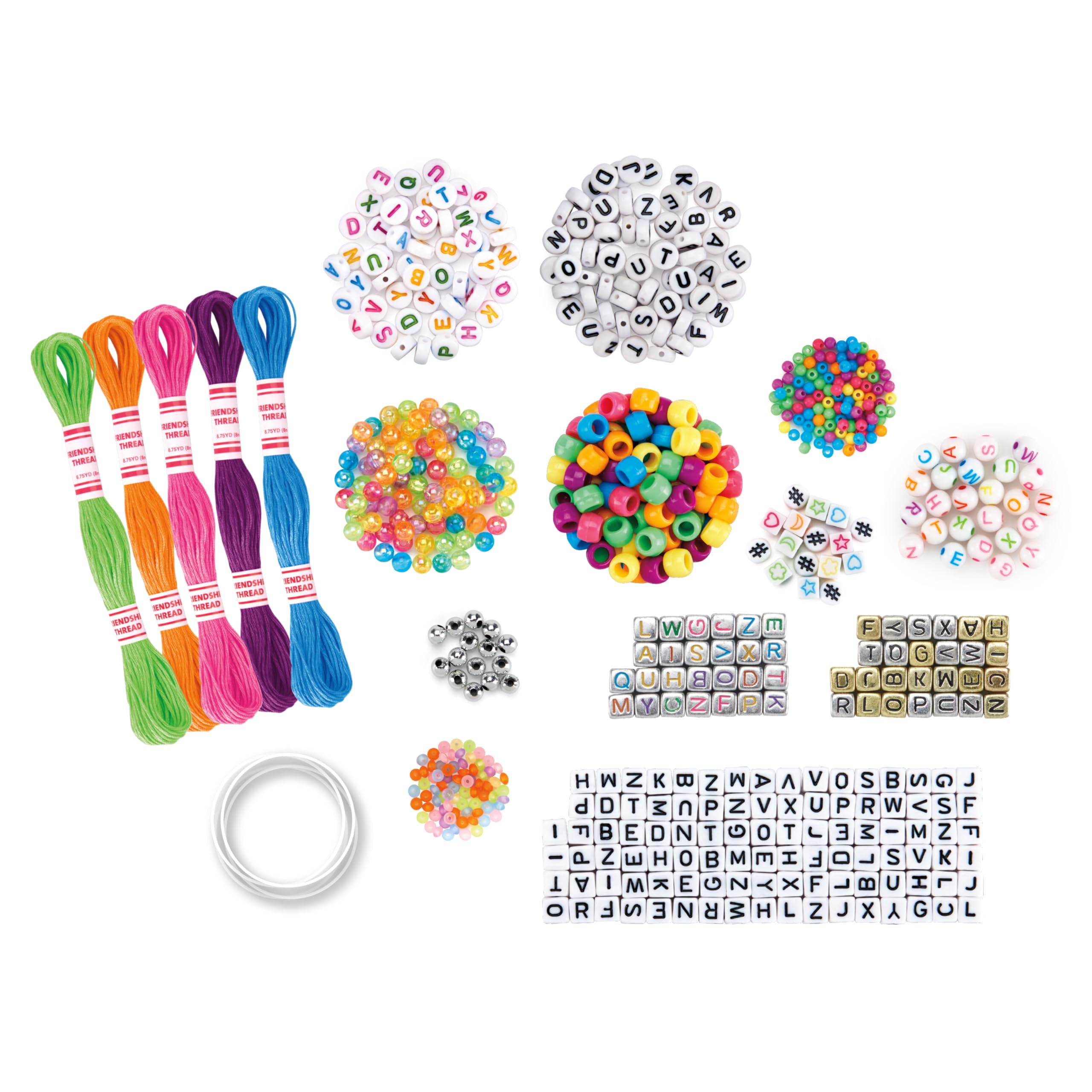 CRA-Z-ART Shimmer n Sparkle ABC Fashion Bracelets - Personalized Bead Craft Kit for Kids 6+ 8