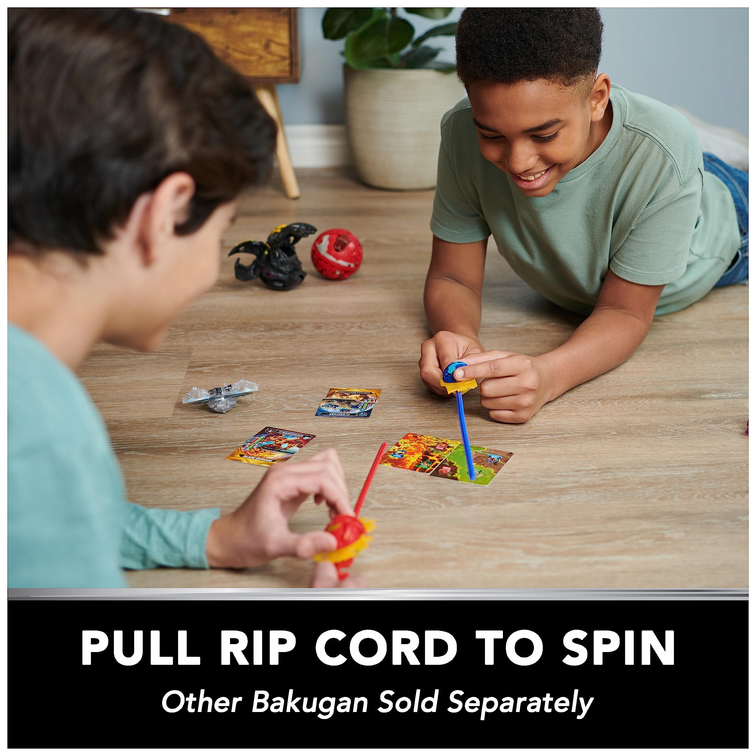 BAKUGAN Battle 5-Pack - Spinning Attack with Core Bakugan, Cards & XL Rip Cord 12