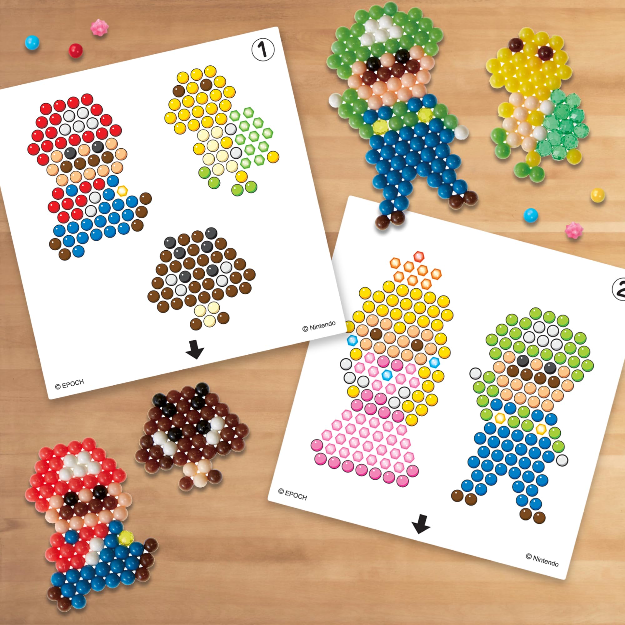 Aquabeads Super Mario Character Set - Arts & Crafts Bead Kit for Kids 4+ 8
