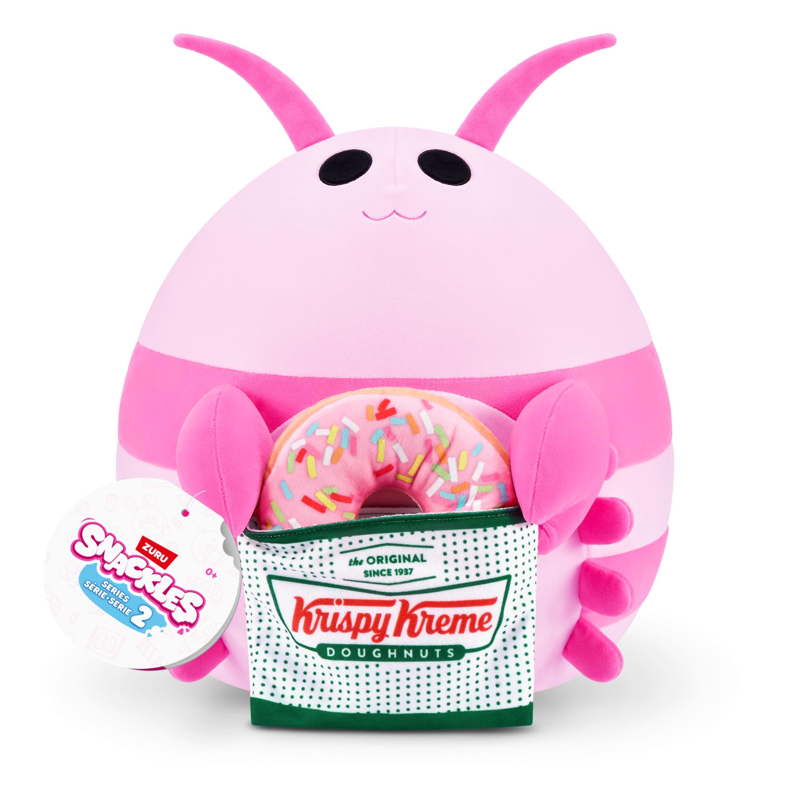 Snackles Series 2 Wave 2 - Shrimp Snack Swap Cuddly Squishy Plush, 20 cm