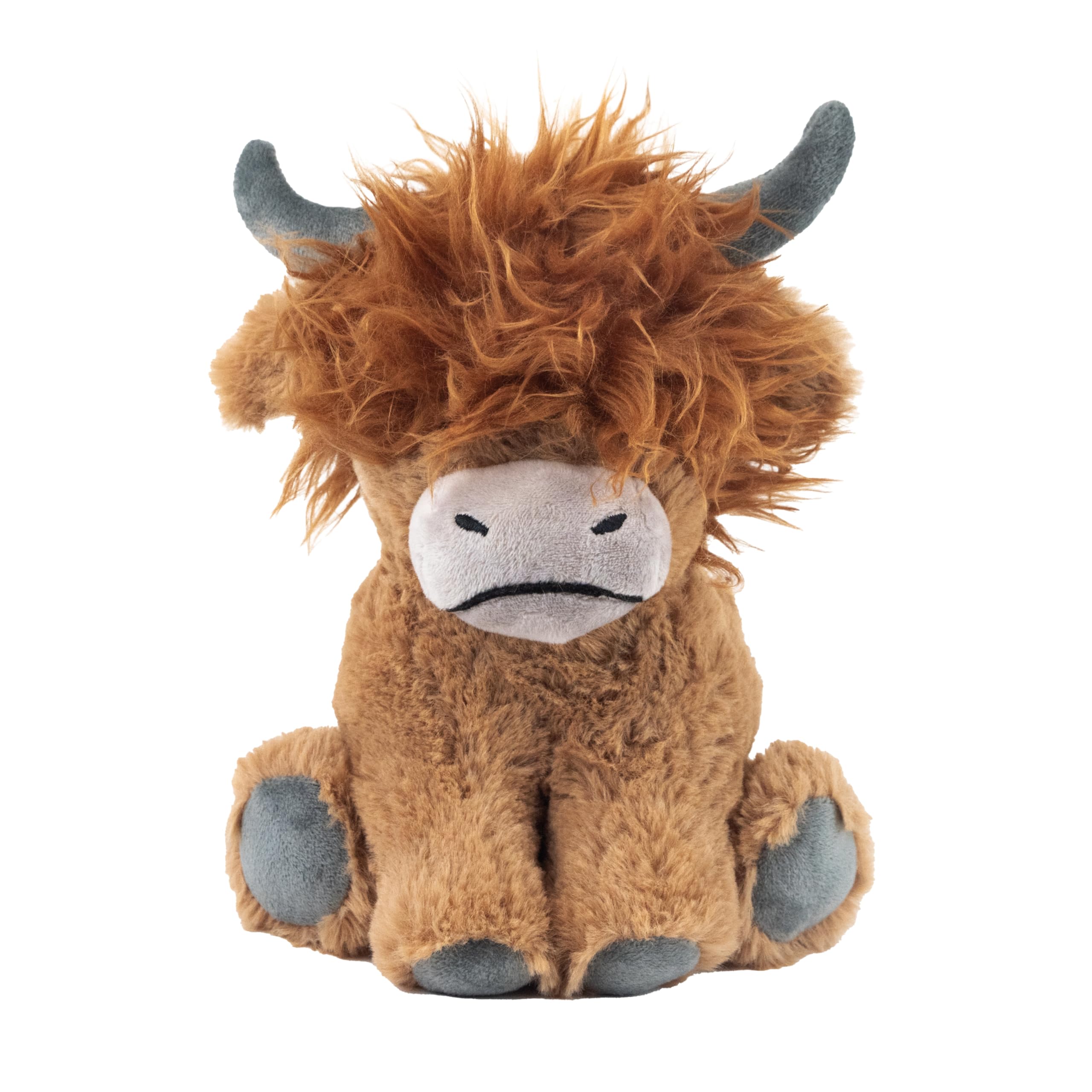 Webbox Hamish the Highland Cow Plush Squeak Toy | Ideal for Small Breeds & Puppies | 130g 1