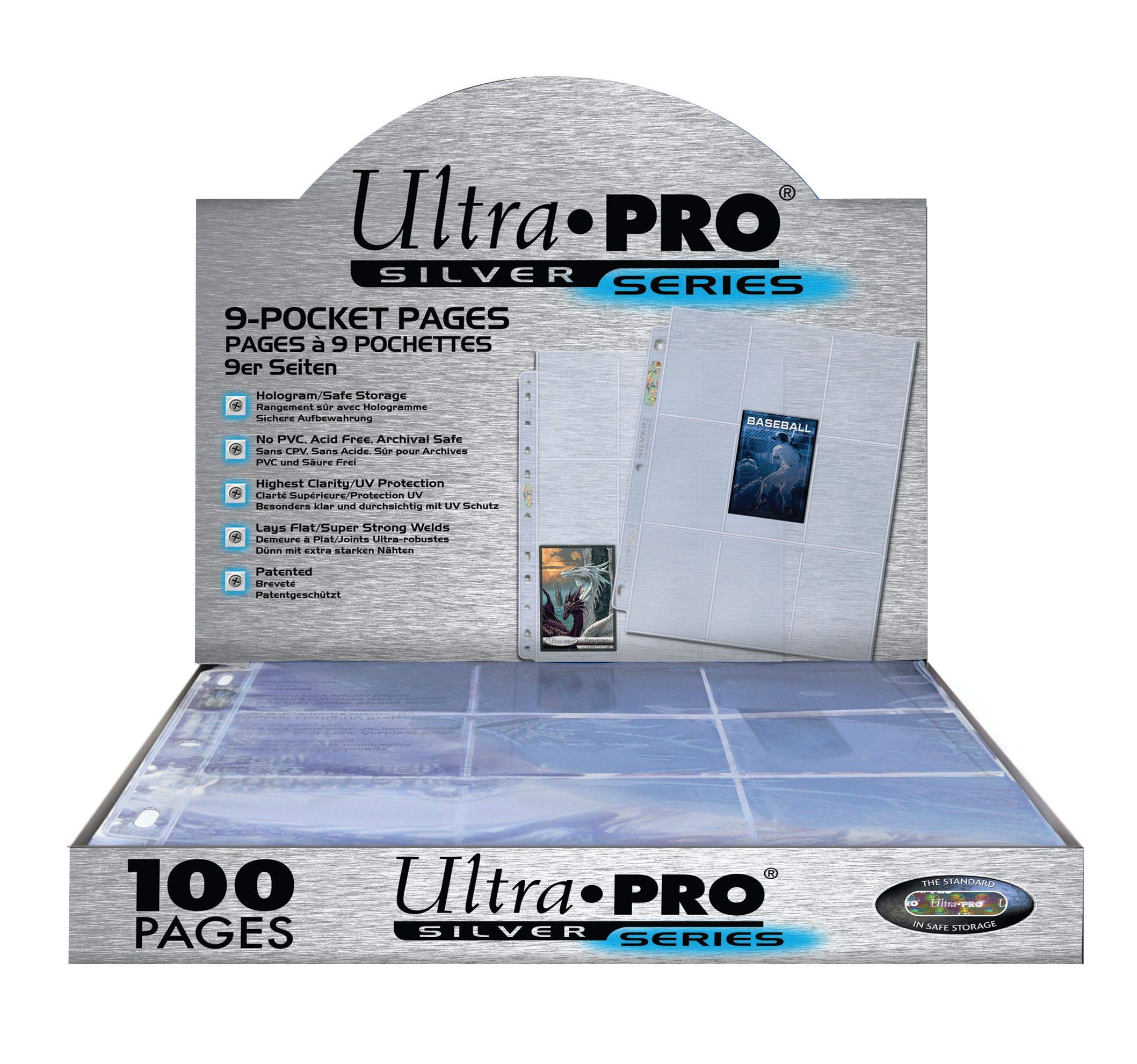 Ultra Pro 9-Pocket Trading Card Pages for Collectible Cards - 100-Pack with Acid-Free UV-Resistant Vinyl 3