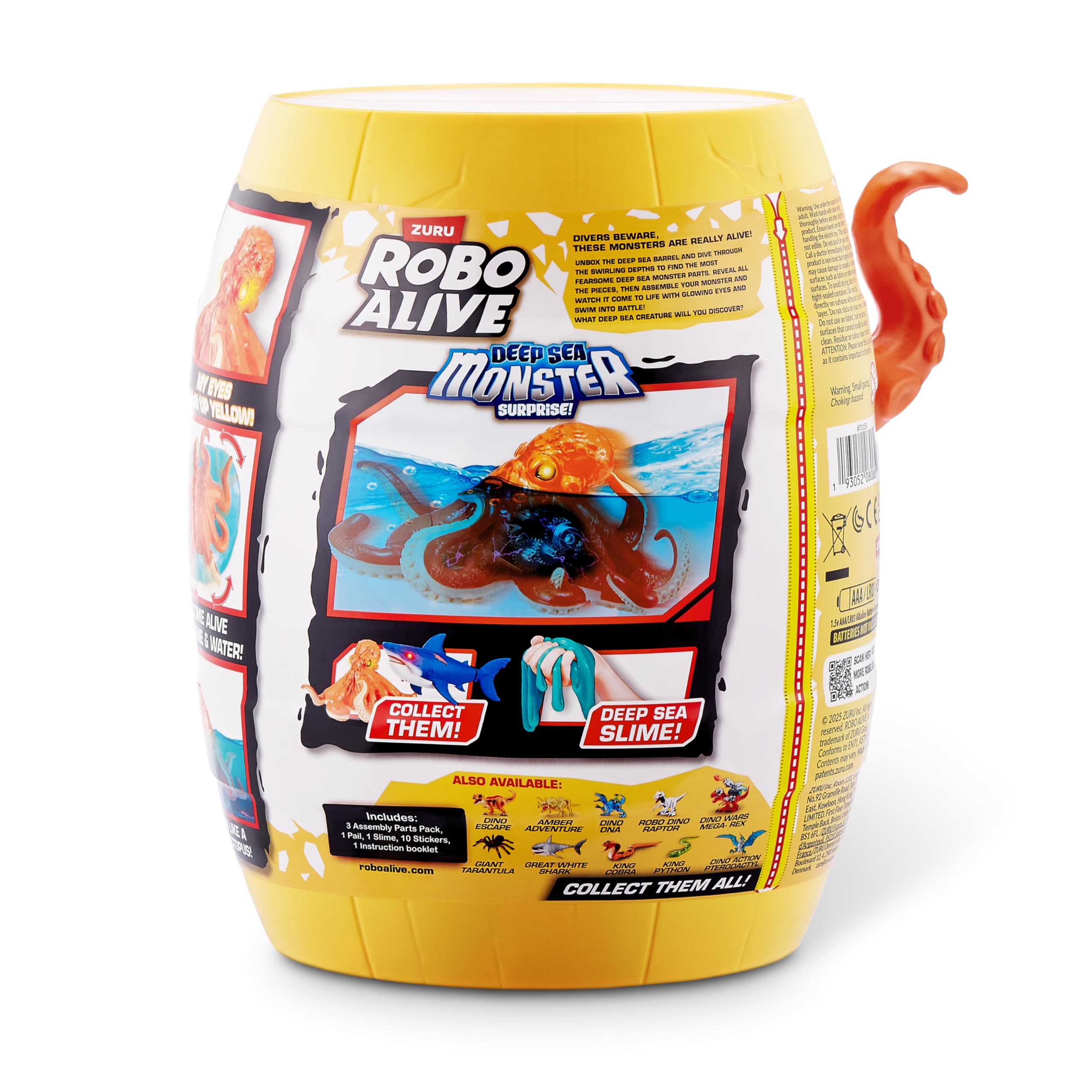 Robo Alive Deep Sea Monster Surprise - Octopus Water-Activated Slime Playset 5