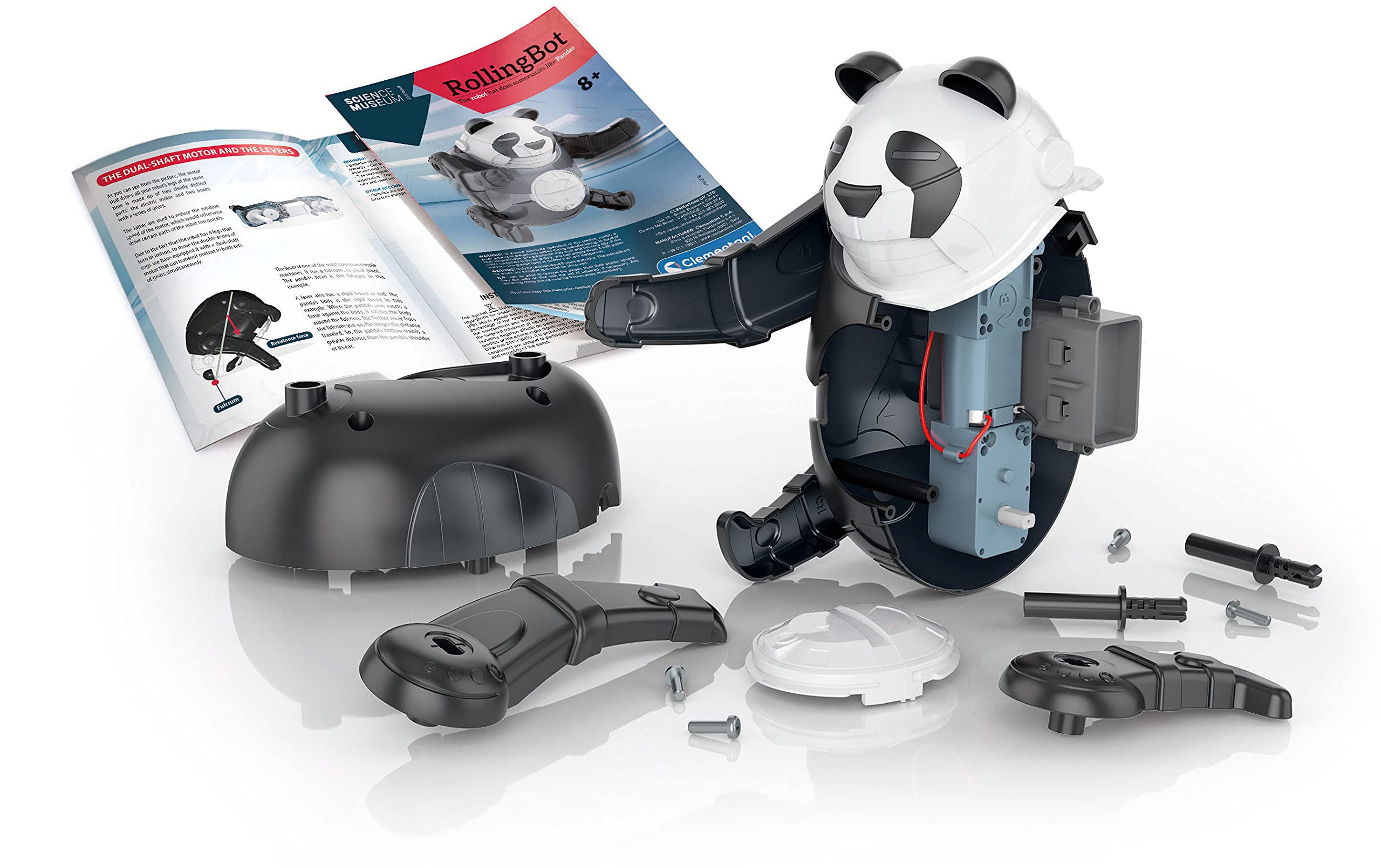 Clementoni Science Museum Rolling Bot Panda Kit - Build Your Own STEM Robot Toy (8+ Years) 6