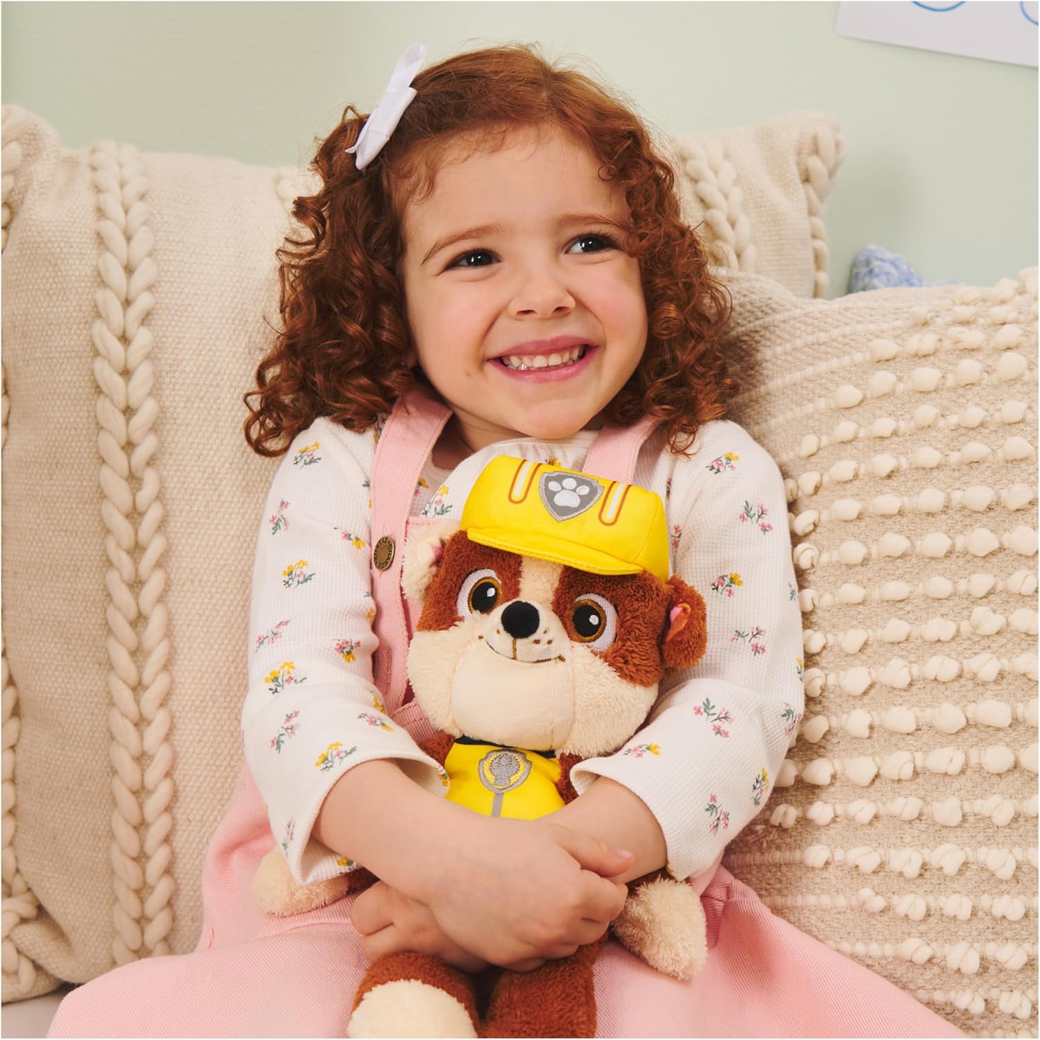 GUND PAW Patrol Rubble Take-Along Buddy Plush Toy - 33 cm Floppy Body for On-the-Go Play 5