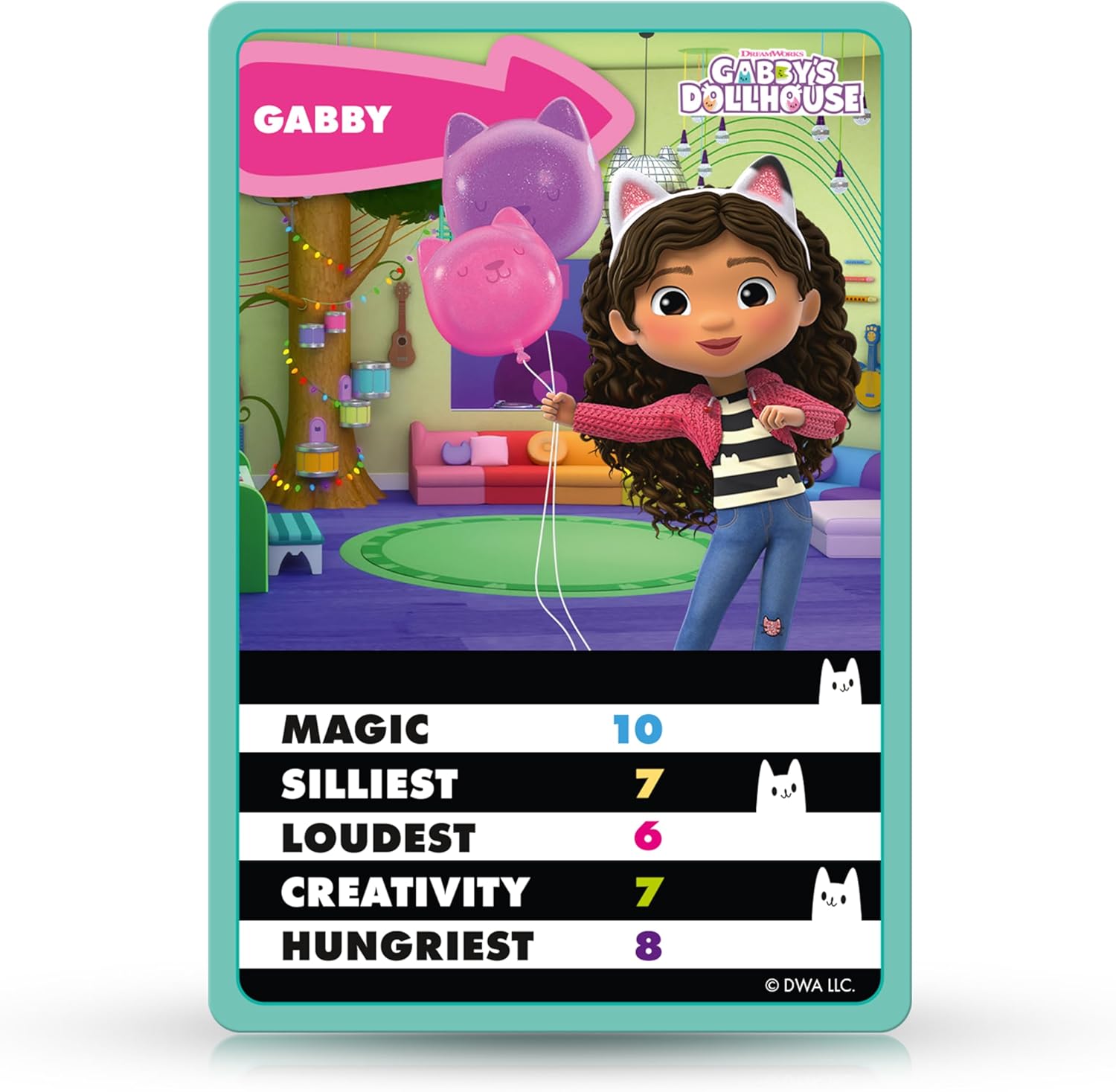 Top Trumps Junior Gabby’s Dollhouse Card Game with Luli-Loo, Carlita, and Kitt 4