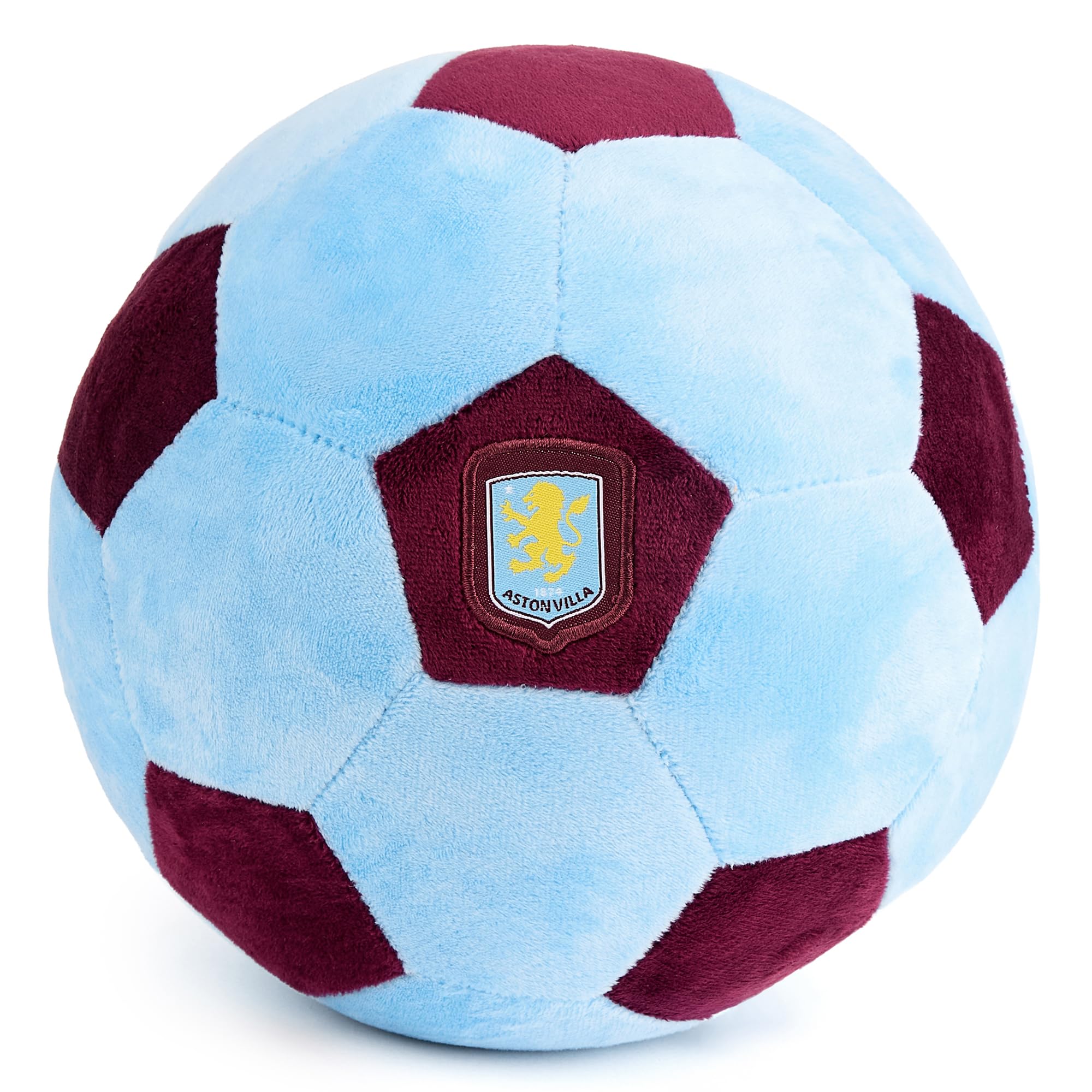 Aston Villa Plush Football - Officially Licensed 22 cm Soft Toy Pillow for Kids & Pets