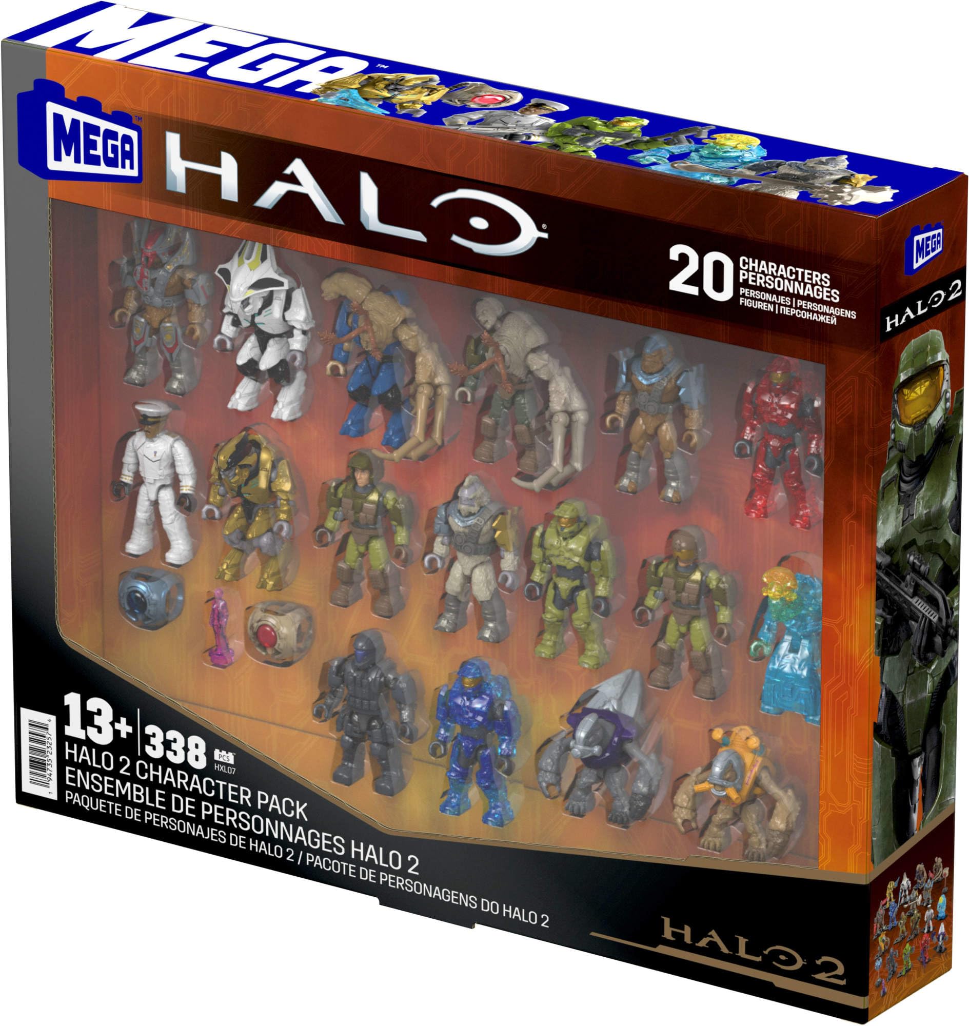 MEGA Halo Action Figures Building Set - 20th Anniversary Halo 2 Character Pack, 328 Pieces 5