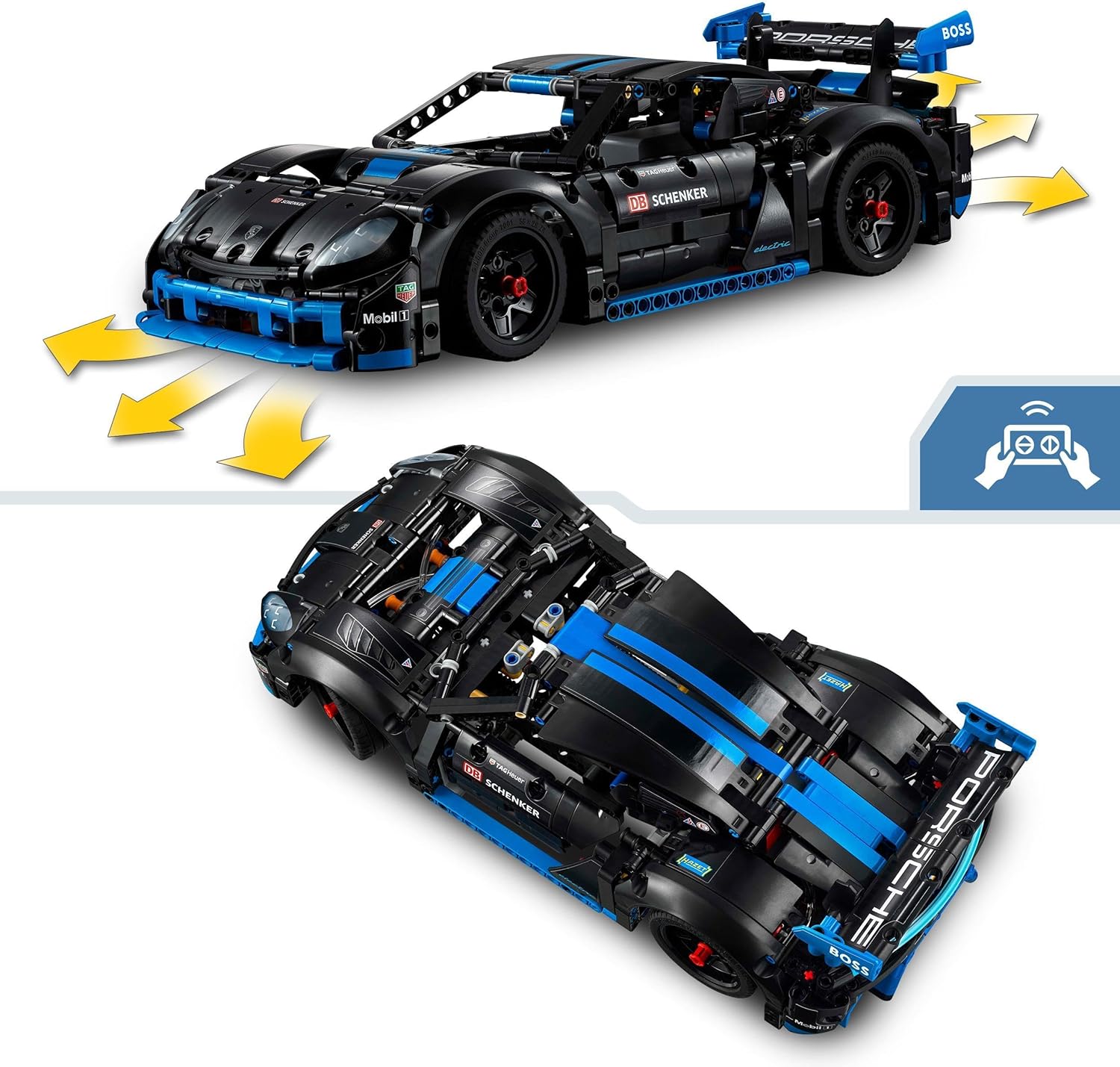 LEGO Technic Porsche GT4 e-Performance Race Car - Remote-Controlled Building Set for Ages 10+