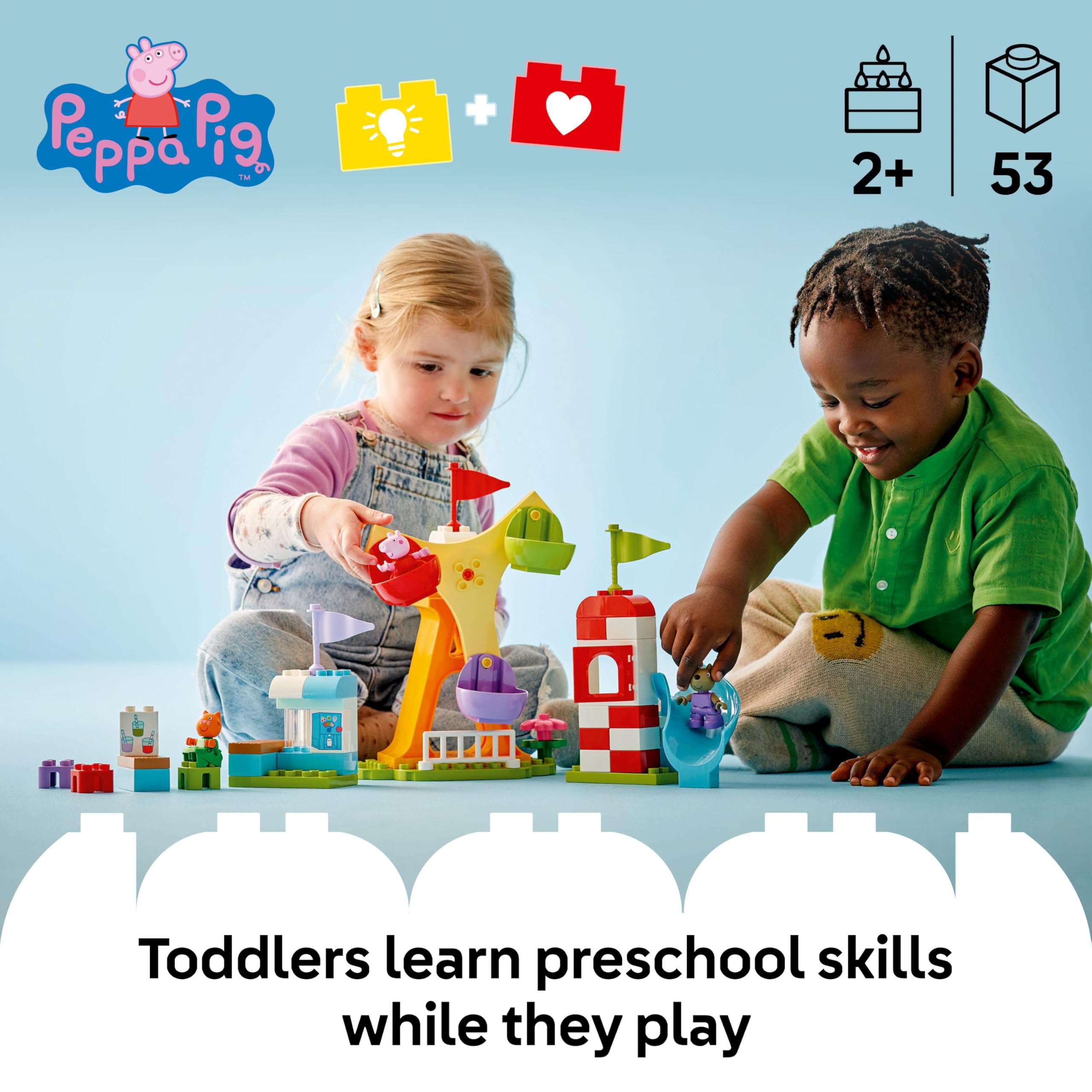 LEGO DUPLO Peppa Pig Funfair - Building Set for Toddlers 2+ 7