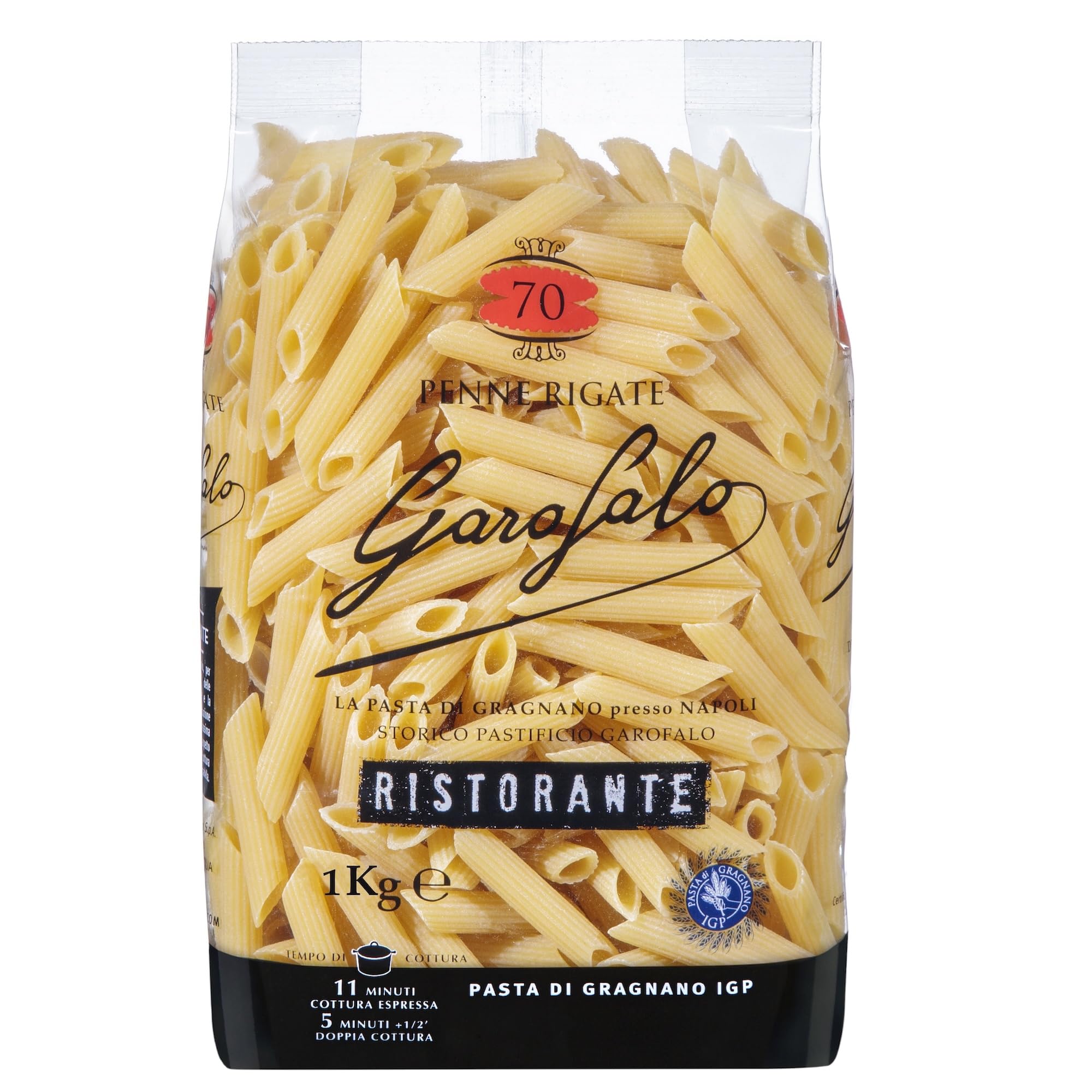 Garofalo Penne Dried Pasta - 1kg, Made with Durum Wheat Semolina, Vegan & Vegetarian Friendly