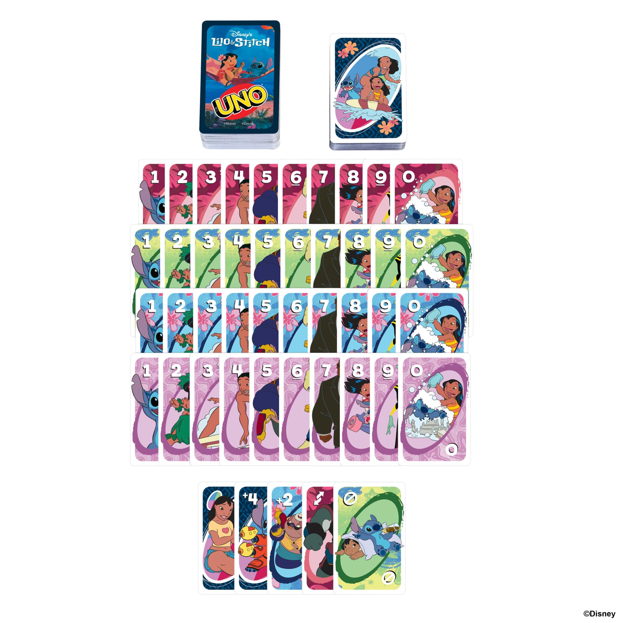 Mattel Games UNO Disney’s Lilo and Stitch Card Game 7