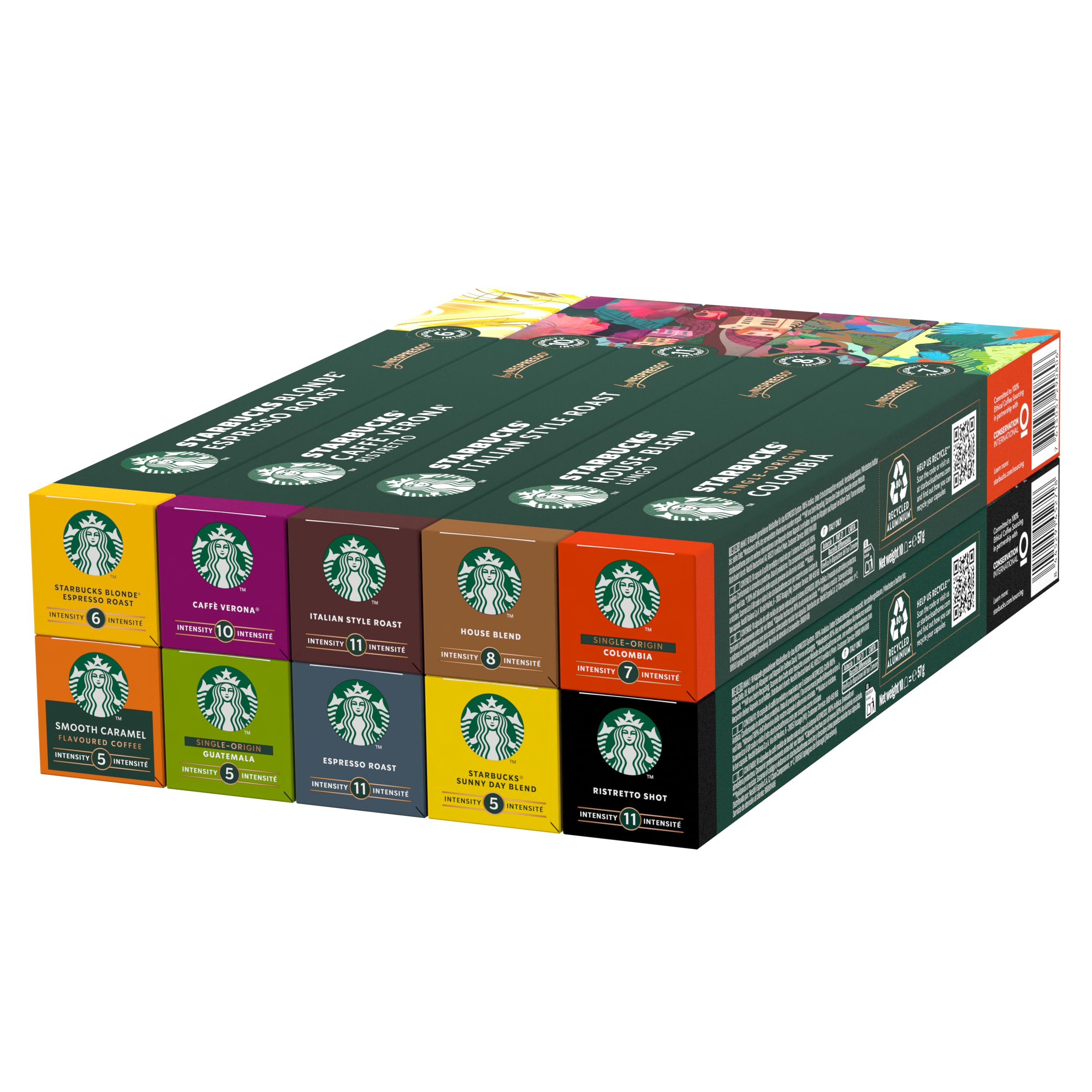 STARBUCKS - Discovery Variety Pack by Nespresso Coffee Capsules