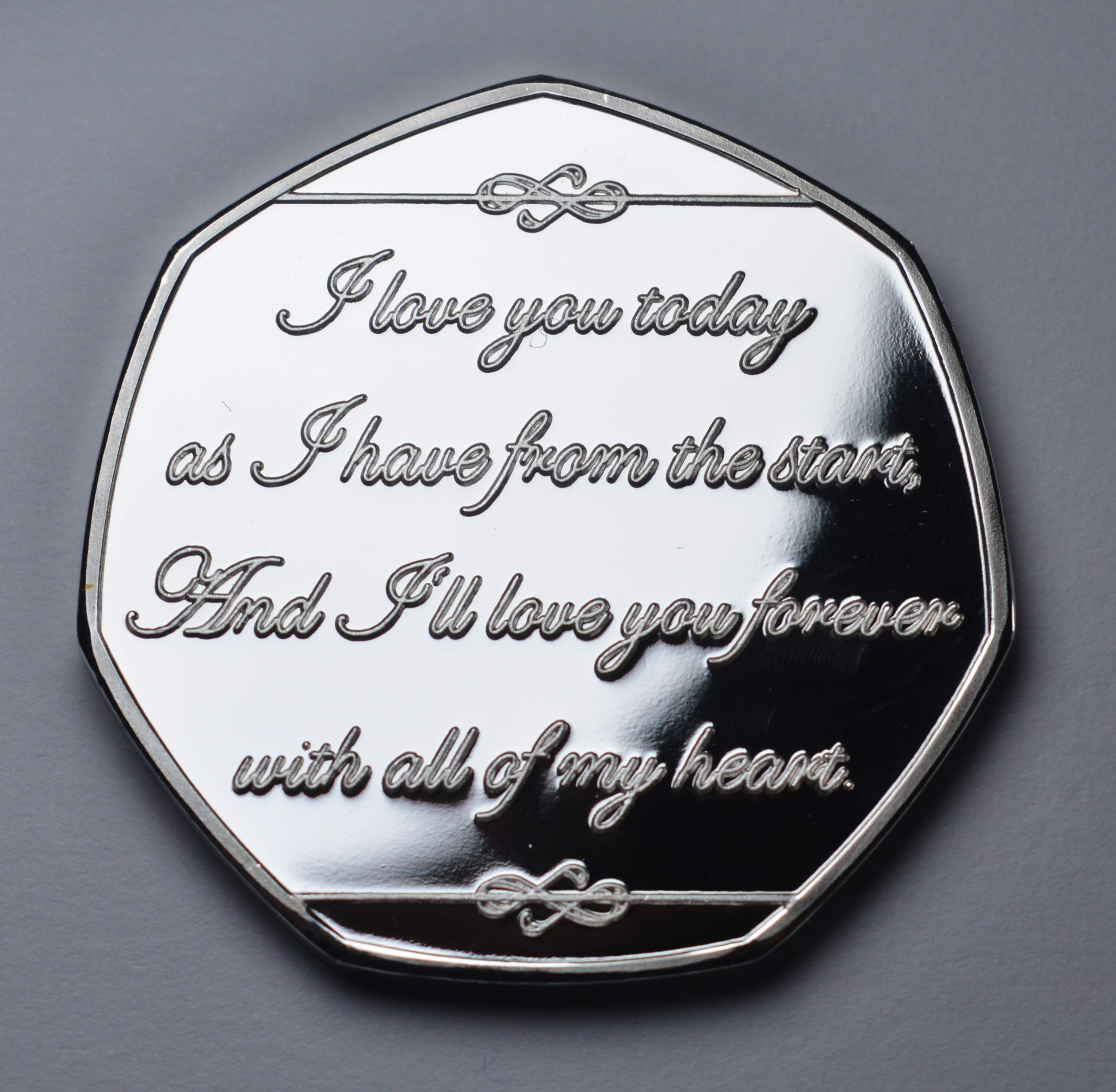 The Commemorative Coin Company Silver Wedding Anniversary 25th Year .999 Silver Proof Coin 5