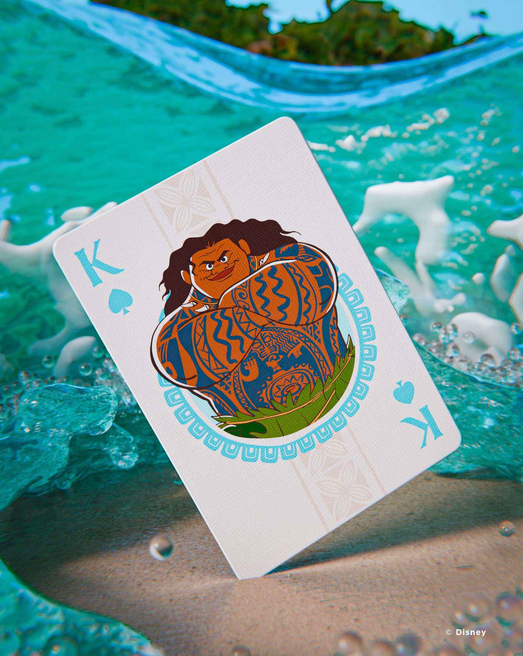 Bicycle Disney Moana Inspired Playing Cards - Blue Standard Deck 7