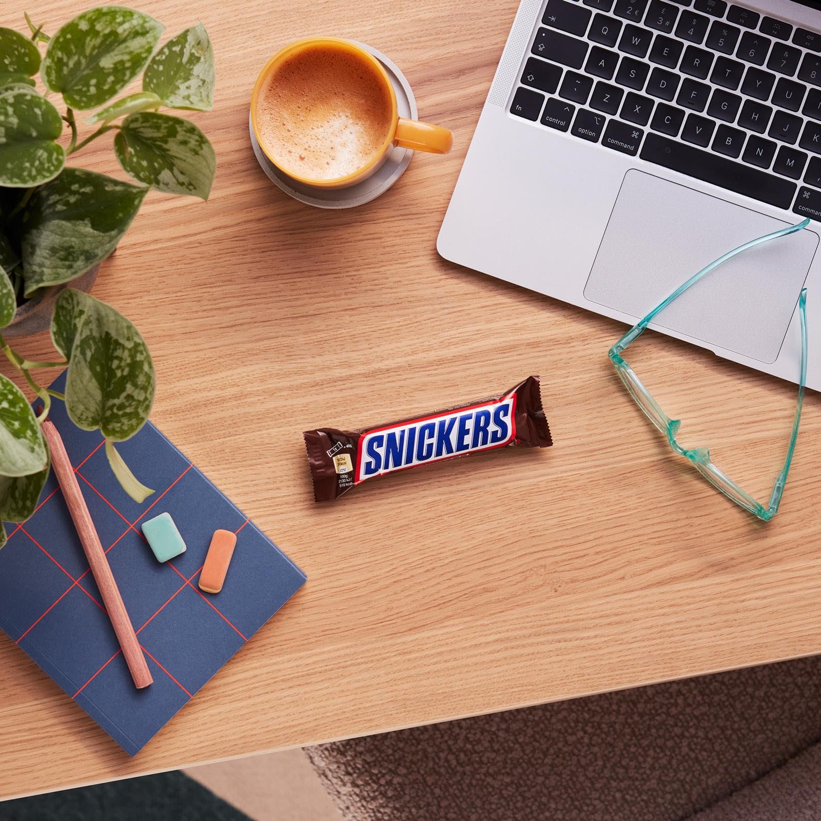 Snickers Chocolate Bars Multipack, 4 Pack of Milk Chocolate Snacks with Peanuts, Caramel & Nougat 12