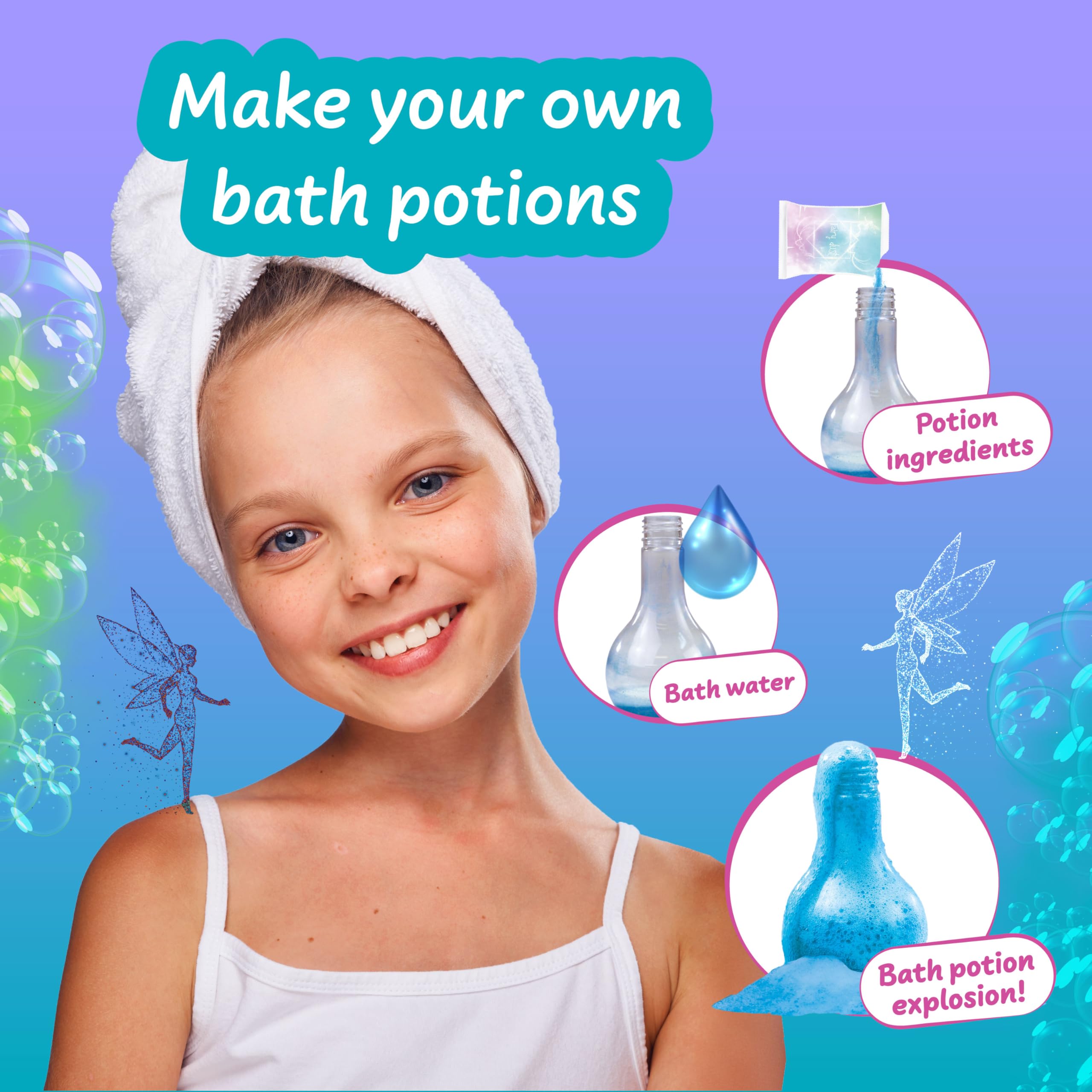 Science4you Bath Potions for Kids +6 – Makes 3 Colored Bath Bombs | STEAM Educational Toy 5