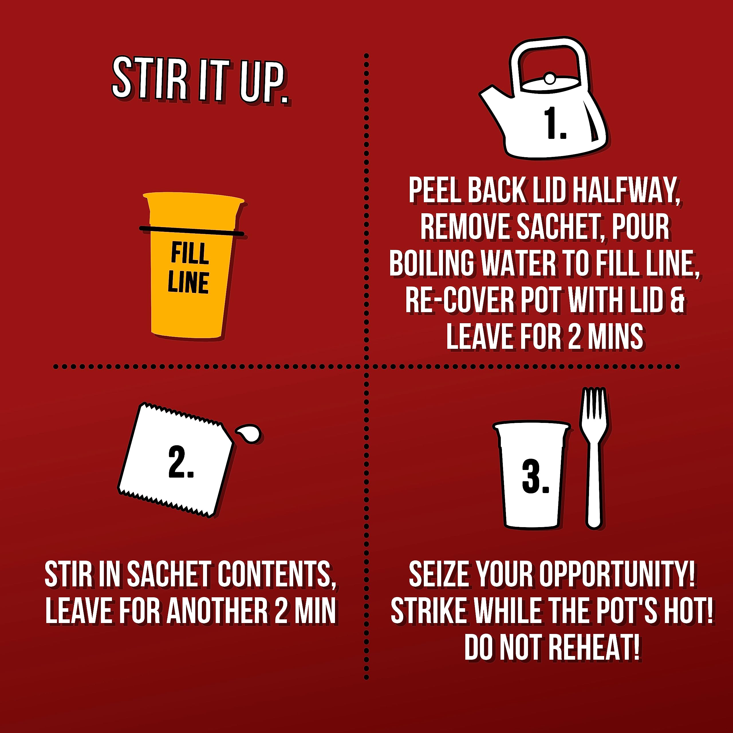 Pot Noodle King Sticky Rib Flavour Instant Noodles, 114g 7