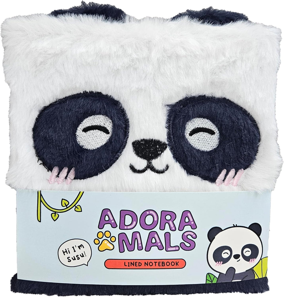 Puckator Adoramals Panda Plush Fluffies Notebook (A5)