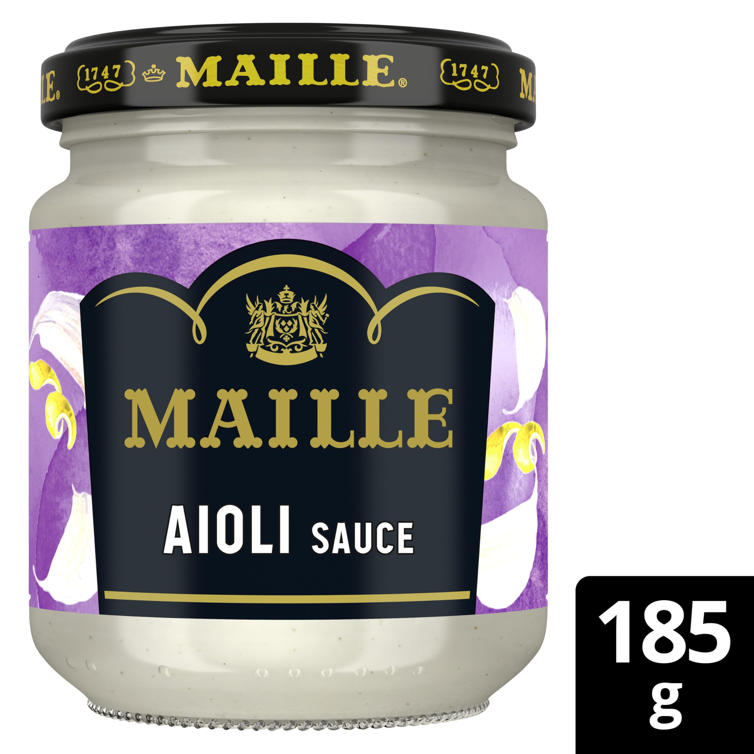 Maille Aioli Sauce with Garlic, Lemon Zest & Black Pepper - Dipping & Cooking Sauce 3