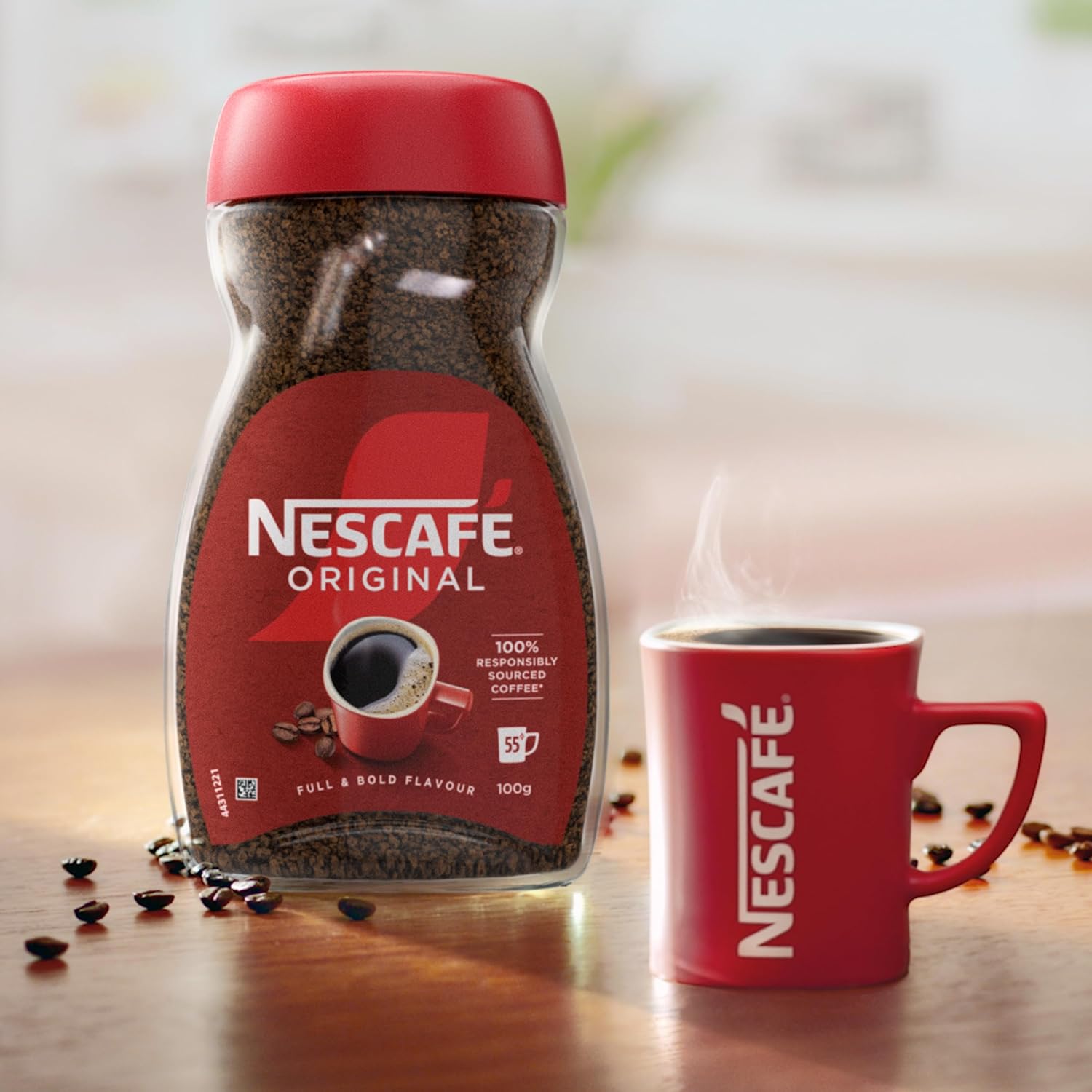 NESCAFÉ Original Instant Coffee 200g - Rich Aroma, Full and Bold Flavour