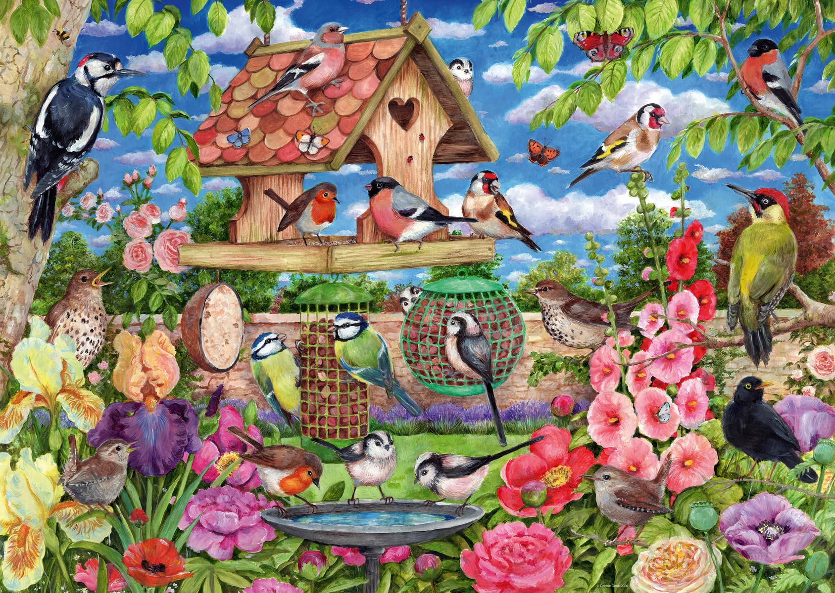 Ravensburger The Birds' Banquet 1000 Piece Jigsaw Puzzle – Debbie Cook Wild