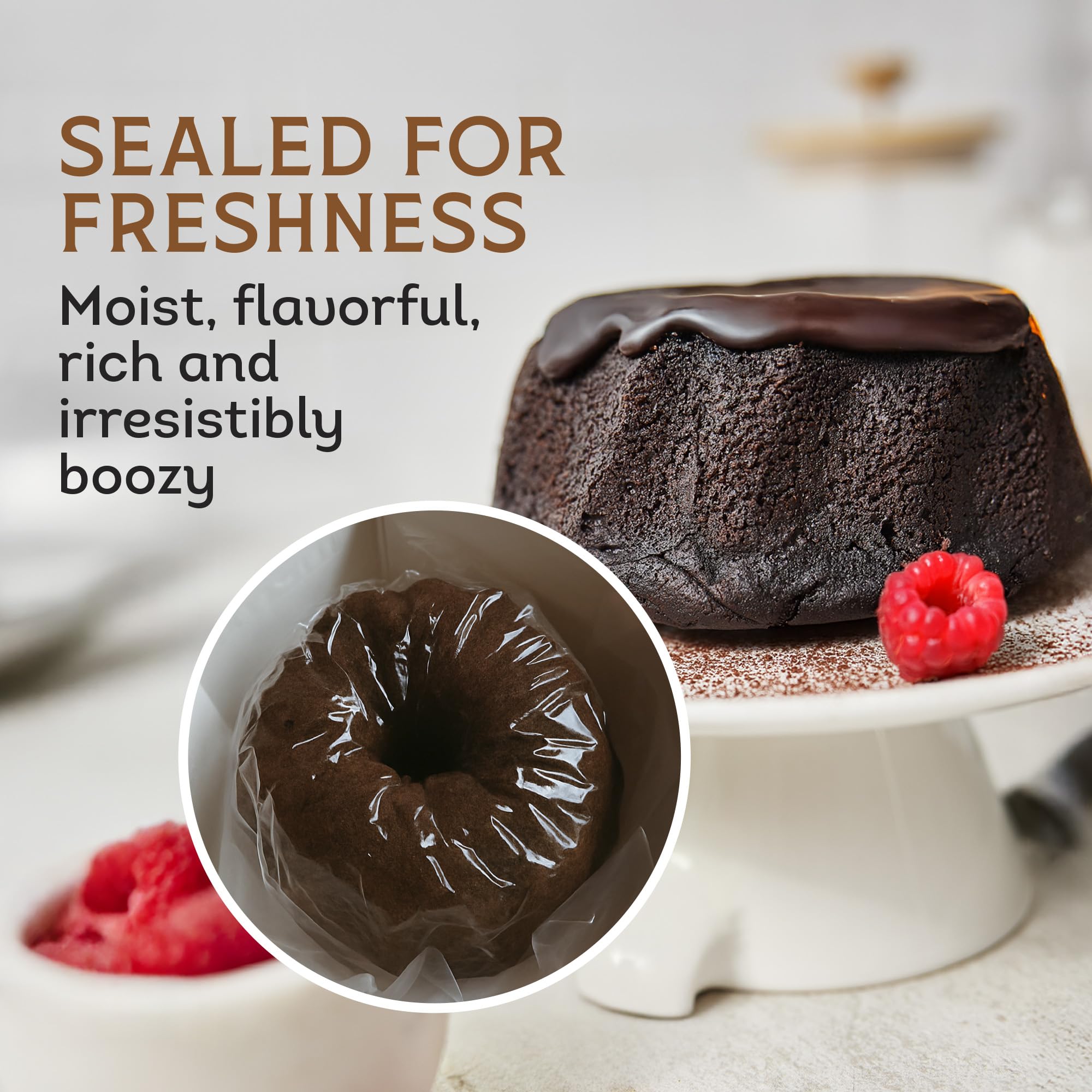 Tortuga Chocolate Rum Cake, 454g (Pack of 1) - Caribbean Rum Infused Dessert with 5-Year Aged Gold Rum 3