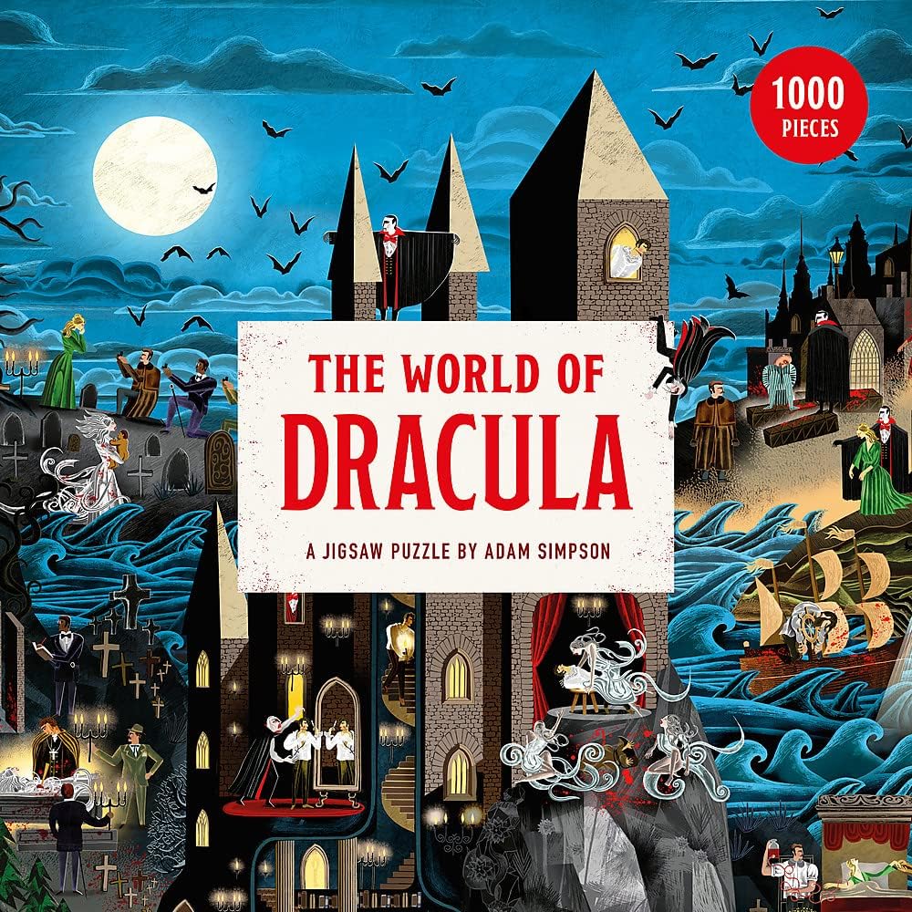 The World of Dracula Puzzle - 1,000-Piece Gothic Jigsaw by Adam Simpson
