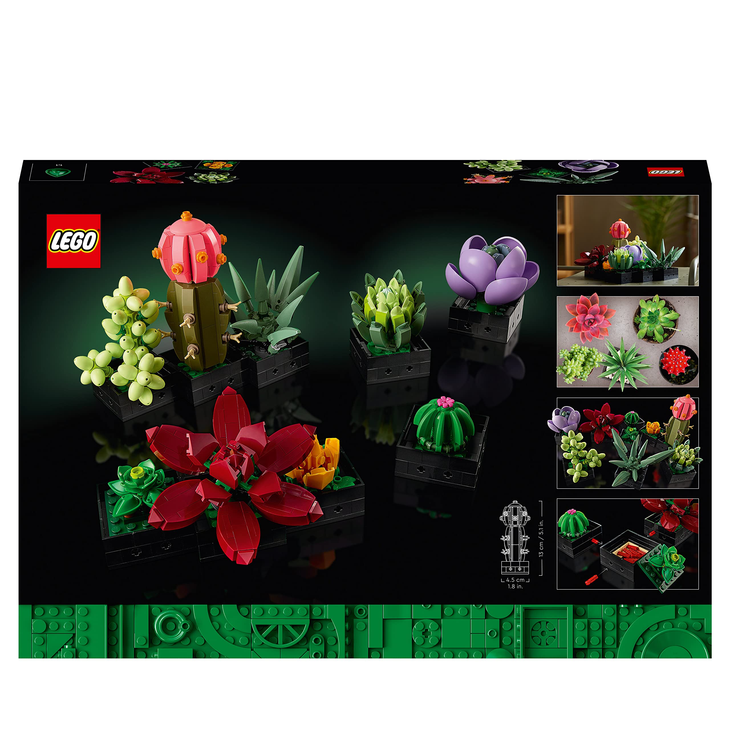 LEGO 10309 Icons Succulents Set - Artificial Plants for Adults, Home Décor & Building 11