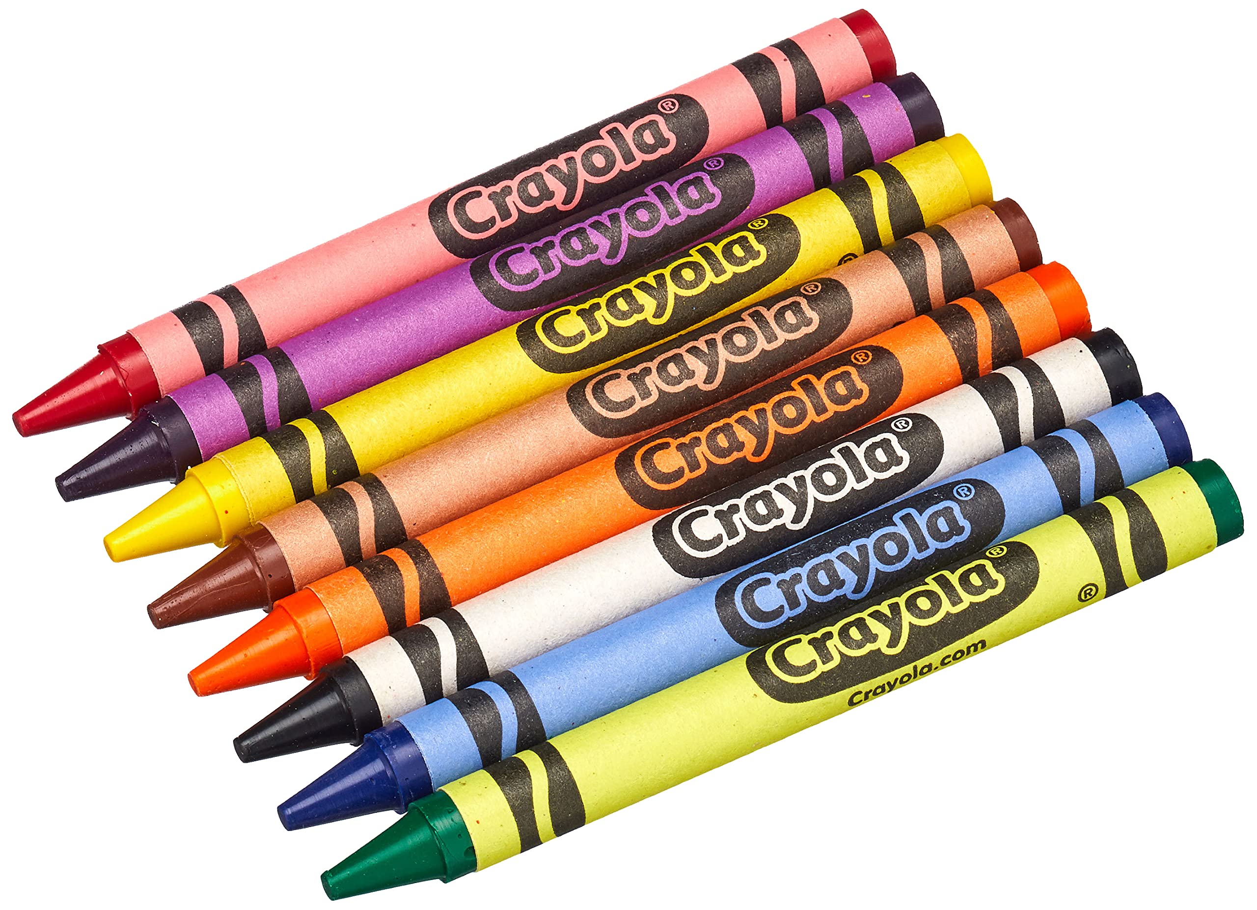 8 Vibrant Wax Crayons - Double Wrapped for Extra Strength, Reusable Box 5
