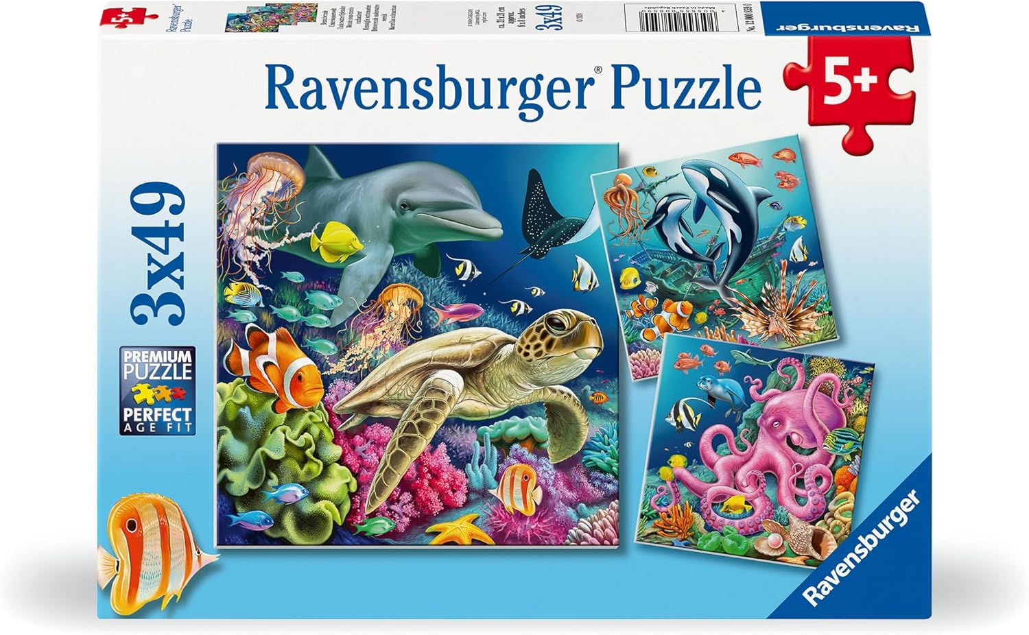 Ravensburger Underwater Sealife Adventure Jigsaw Puzzle - 49-Piece Kids Puzzle for Ages 5+