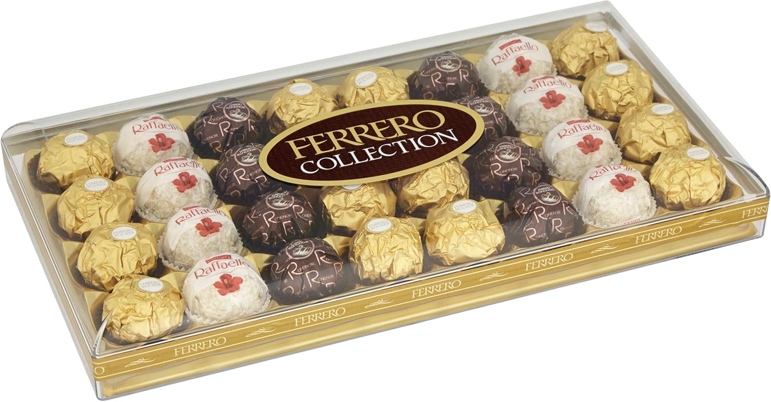 Ferrero Collection Assorted Chocolates - 32 Piece Gift Box with Rocher, Rondnoir & Raffaello 10