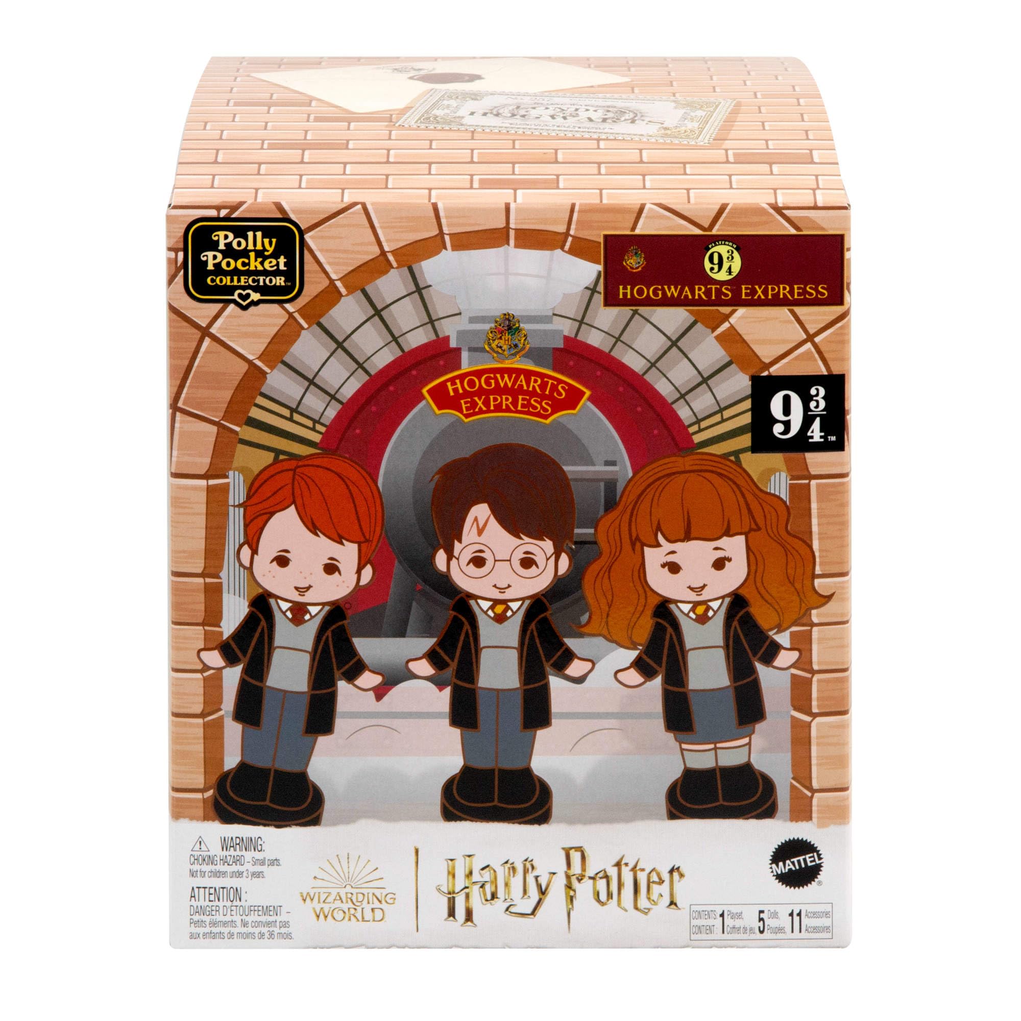 Polly Pocket Harry Potter Collector Playset - Hogwarts Compact with 5 Dolls & 11 Accessories 5