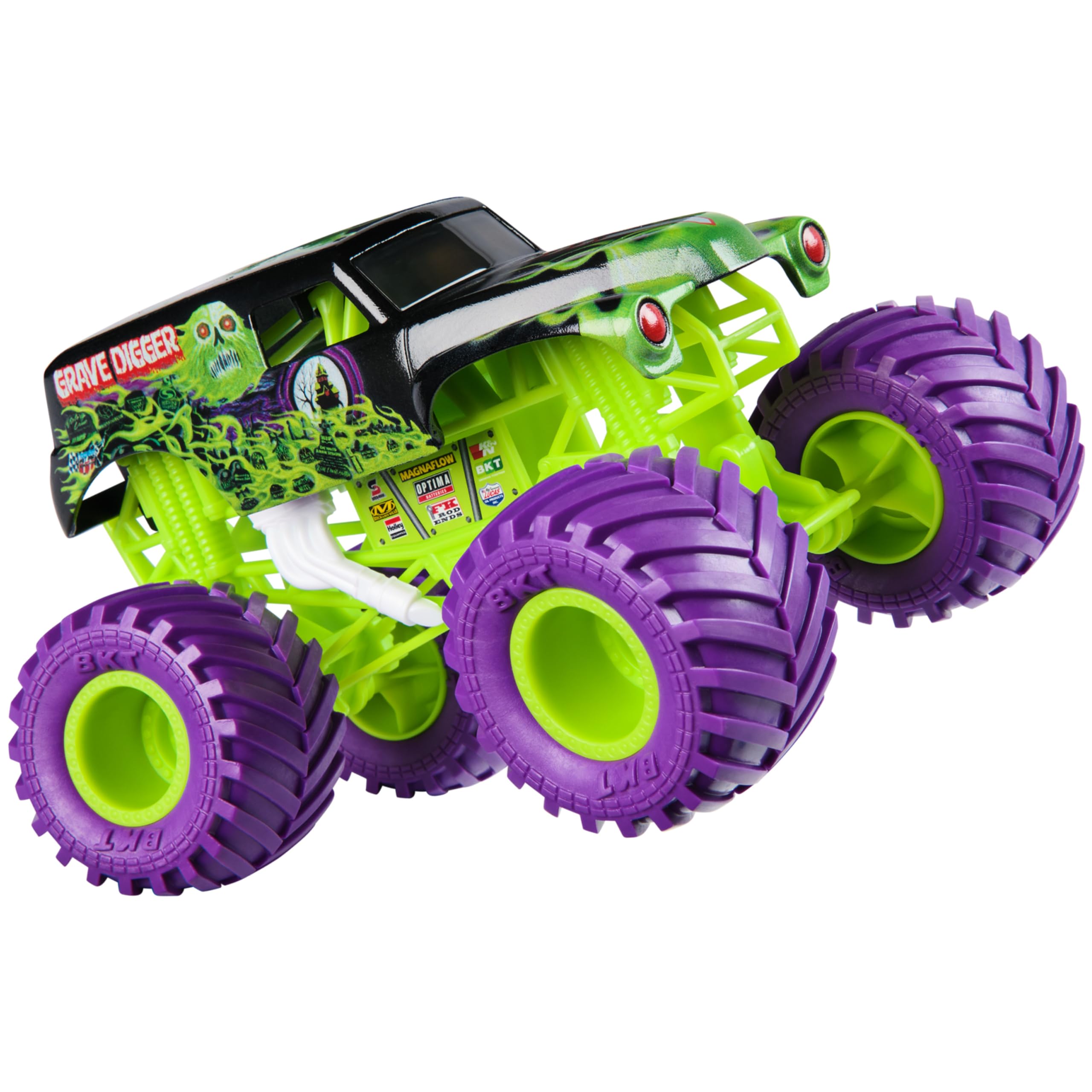 Grave Digger Monster Jam Truck - 1:24 Scale Die-Cast Vehicle for Kids 4