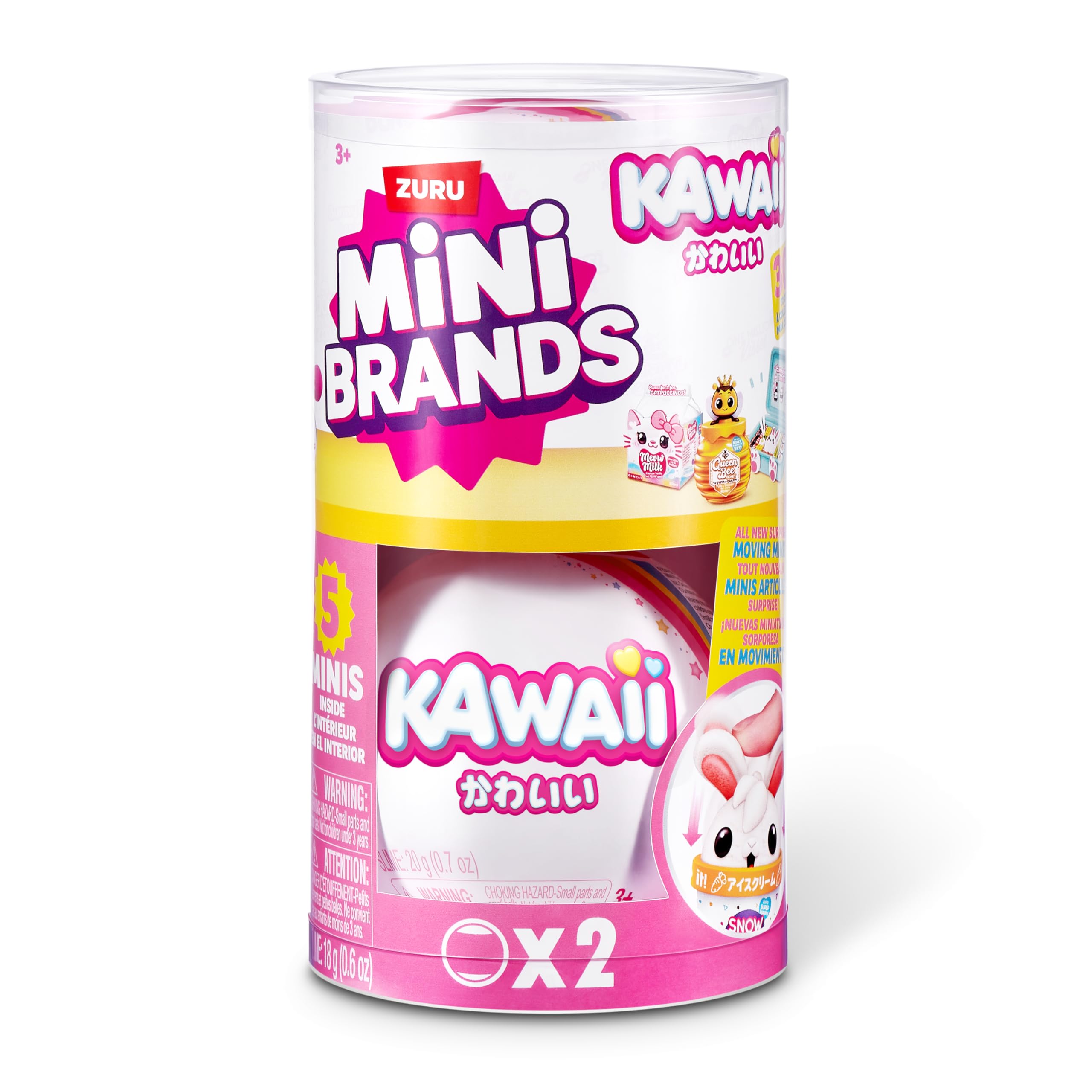 Mini Brands Kawaii Capsule 2 Pack by ZURU Surprise Collectable Minis | 30+ Minis to Collect