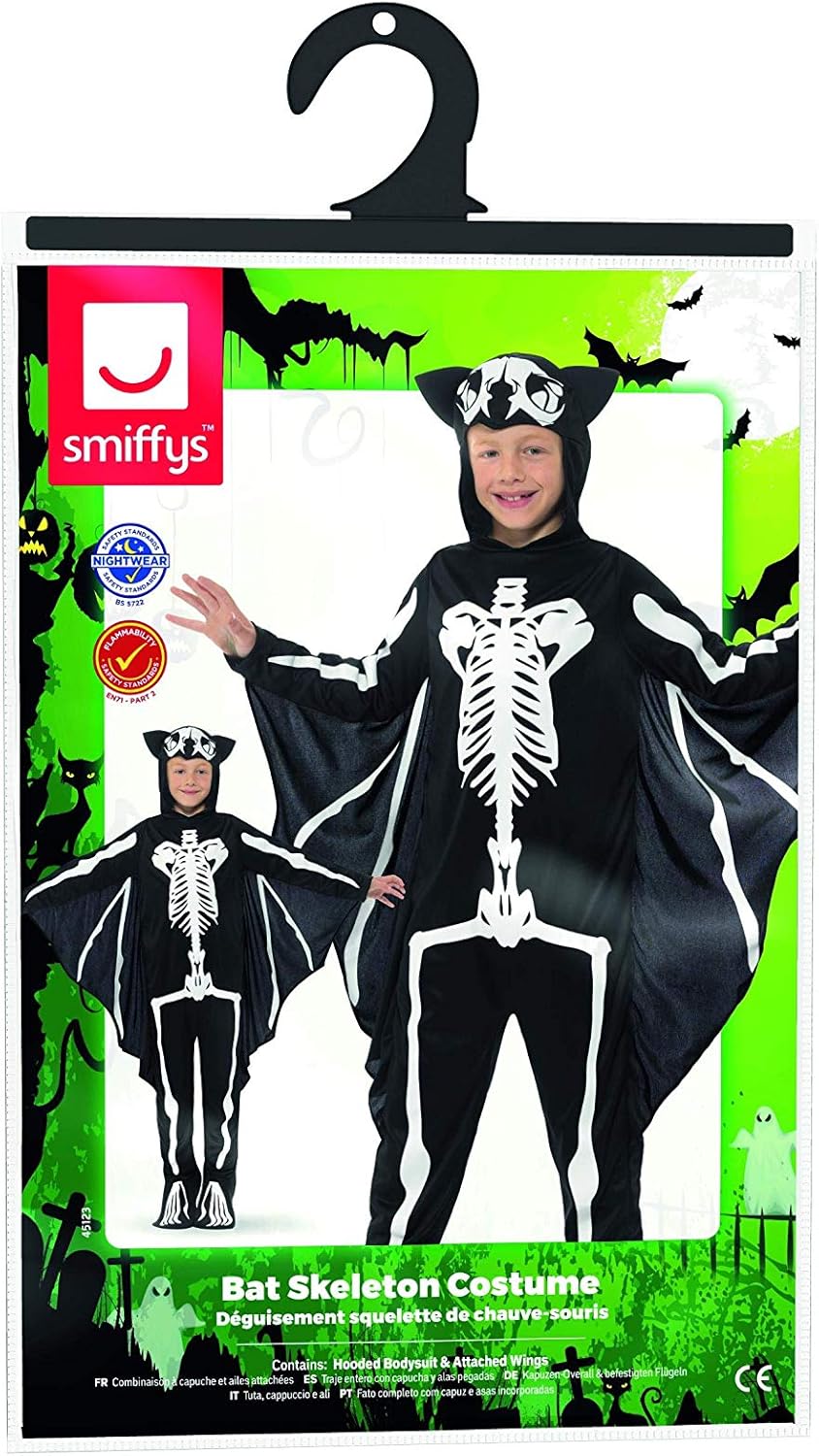 Smiffys Bat Skeleton Costume - Small (Ages 10-12) 5