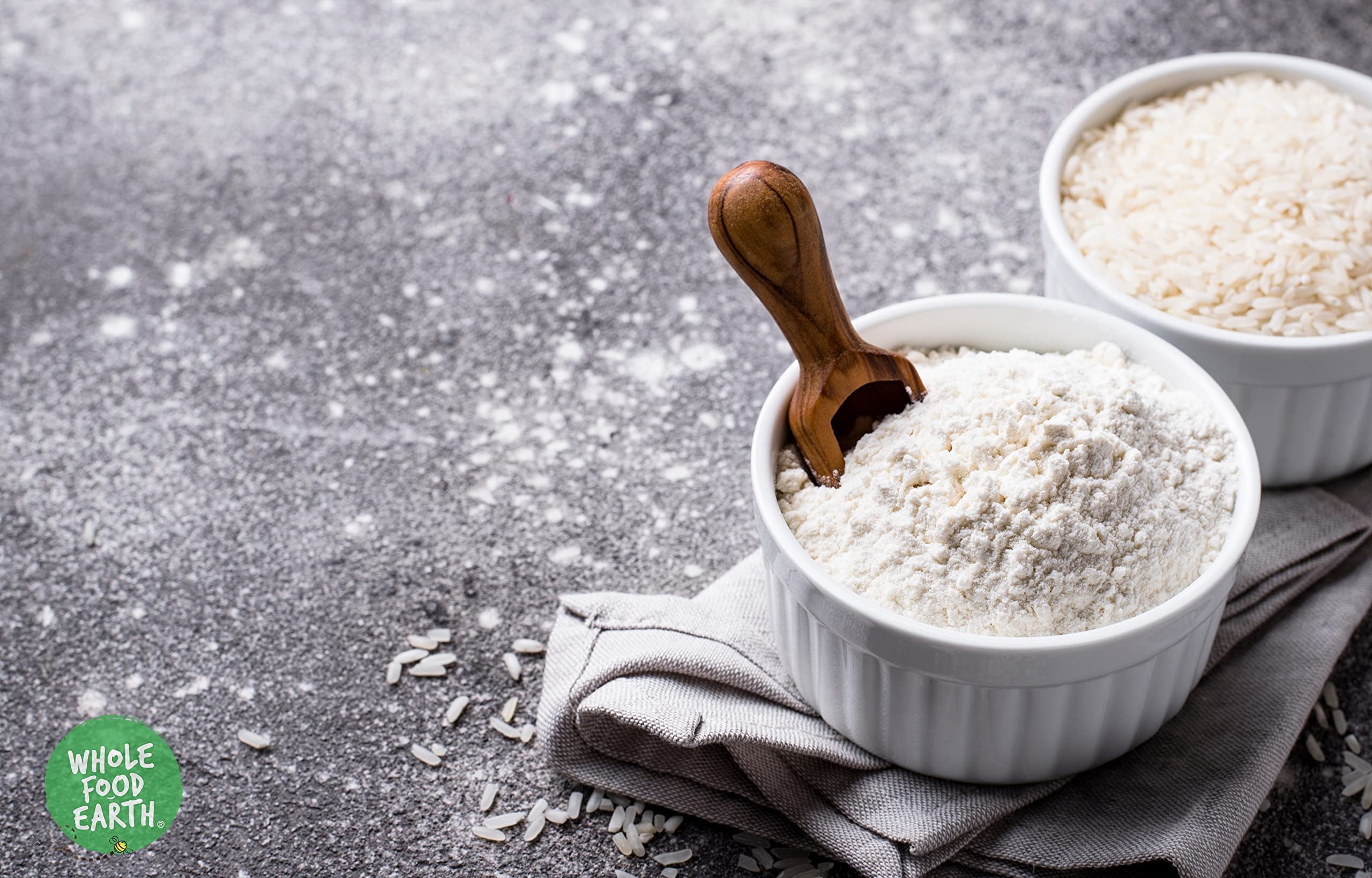 Wholefood Earth Ground Rice 500g - GMO-Free Coarse Rice for Cooking & Baking 3