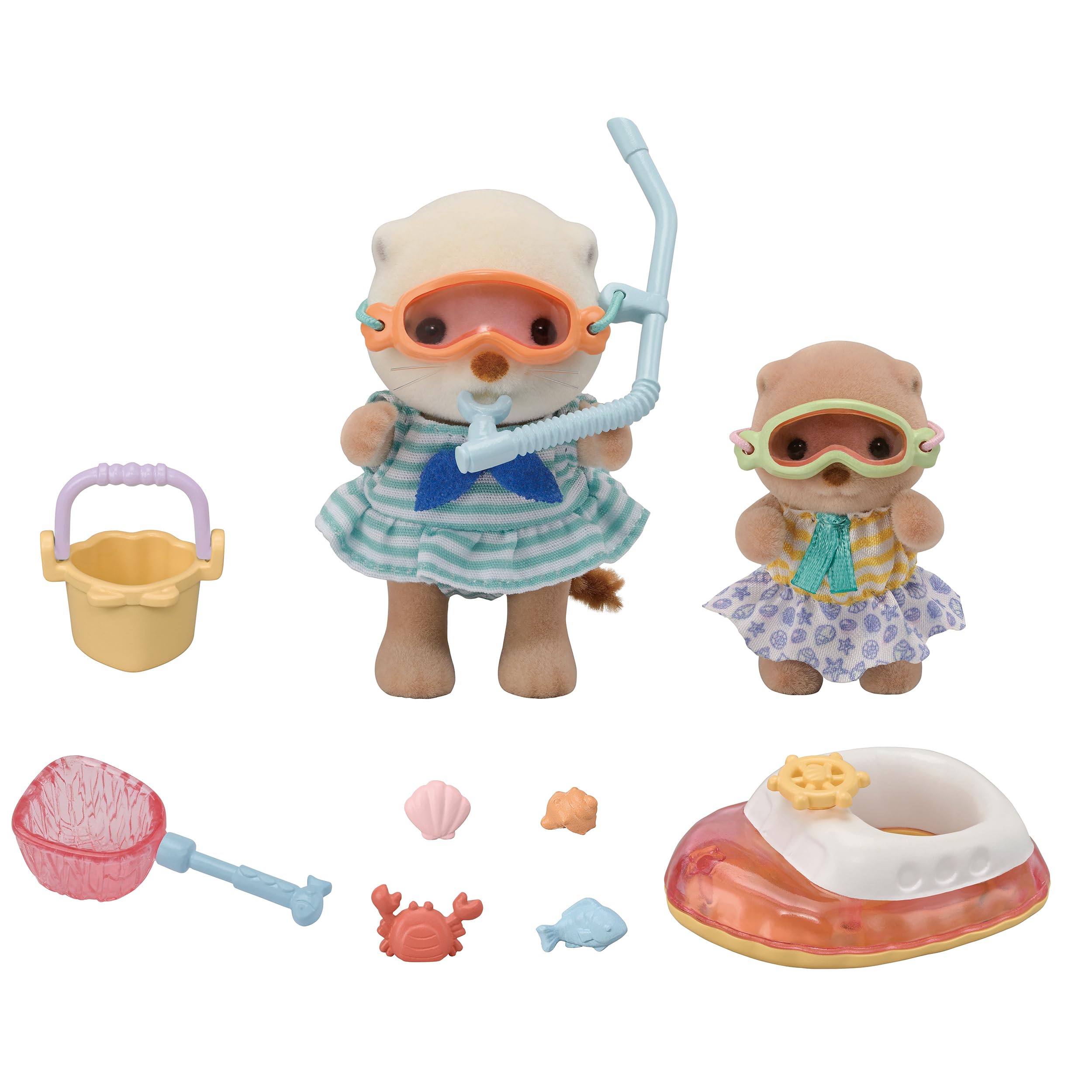 EPOCH Sylvanian Families Sea Otter Sisters Splashy Snorkel Set | Ages 3+ | 10 Pieces 9