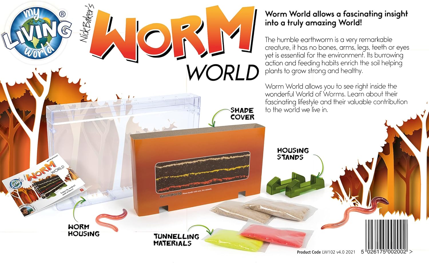 My Living World LW102 Interplay Worm World - Educational Science Kit for Kids 5+ 5