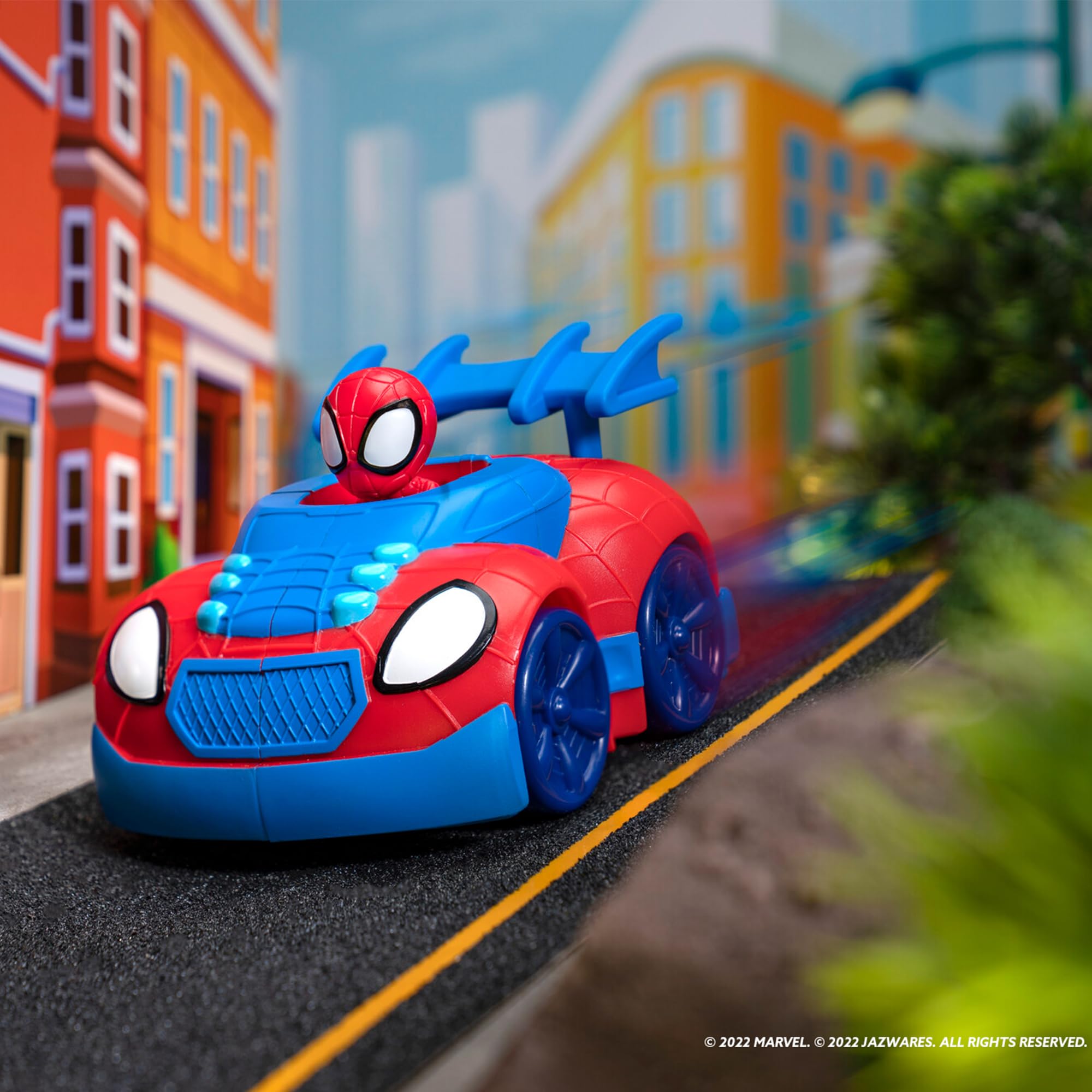 Spidey and Friends Web Strike 2-in-1 Vehicle - Launchable Web Cycle for Kids 3+ 8