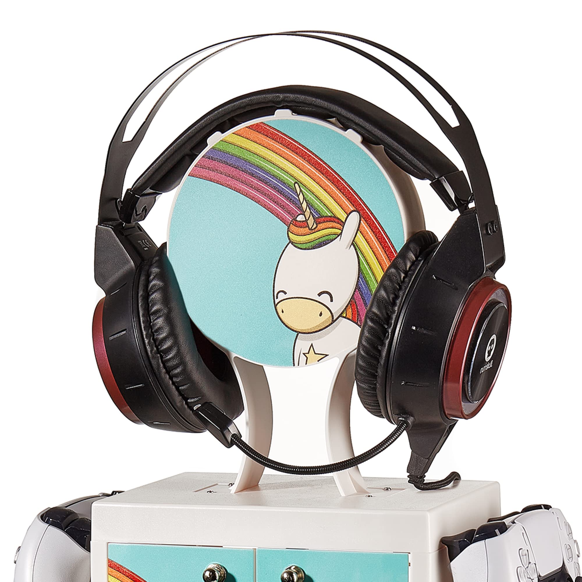 Numskull Eric the Unicorn Gaming Locker - Controller Holder & Headset Stand for PS, Xbox, Switch 9