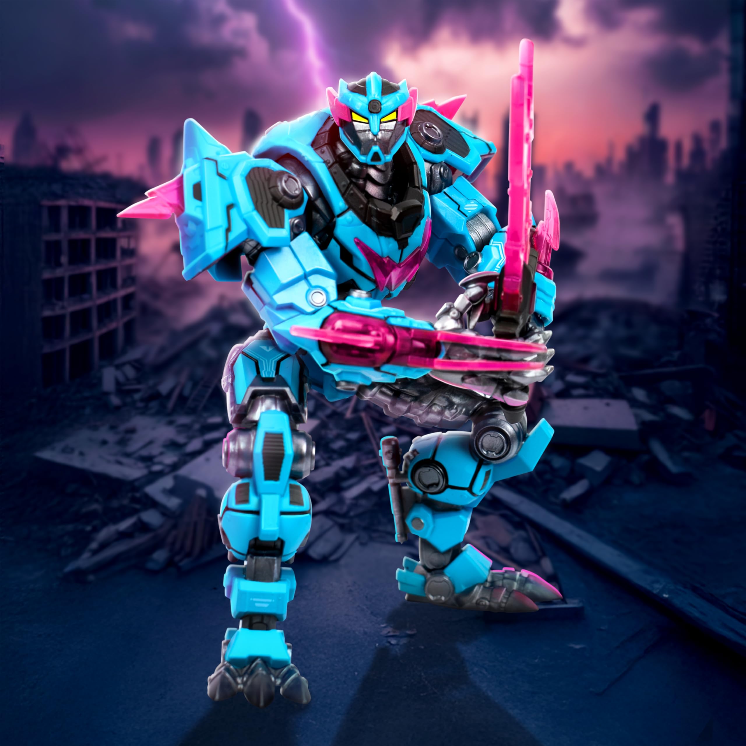 MRBEAST LAB Platinum Series - Panther Battle Titan Collector Figure (6.5") 3