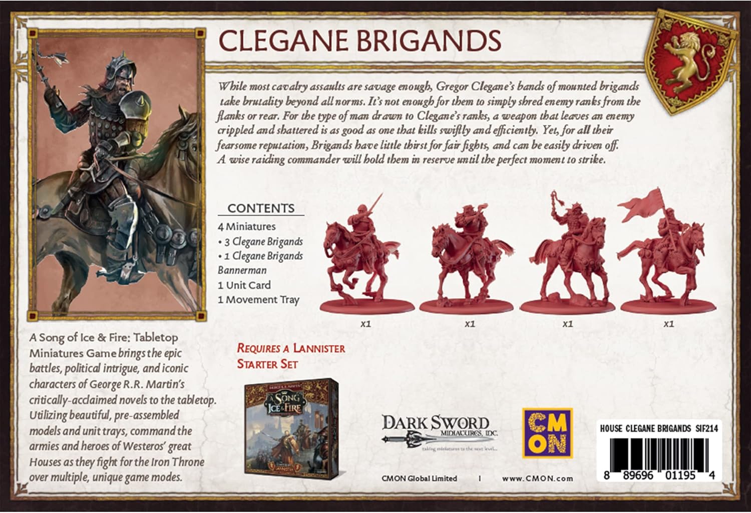 CMON A Song of Ice and Fire: Tabletop Miniatures Game House Clegane Brigands Expansion 4