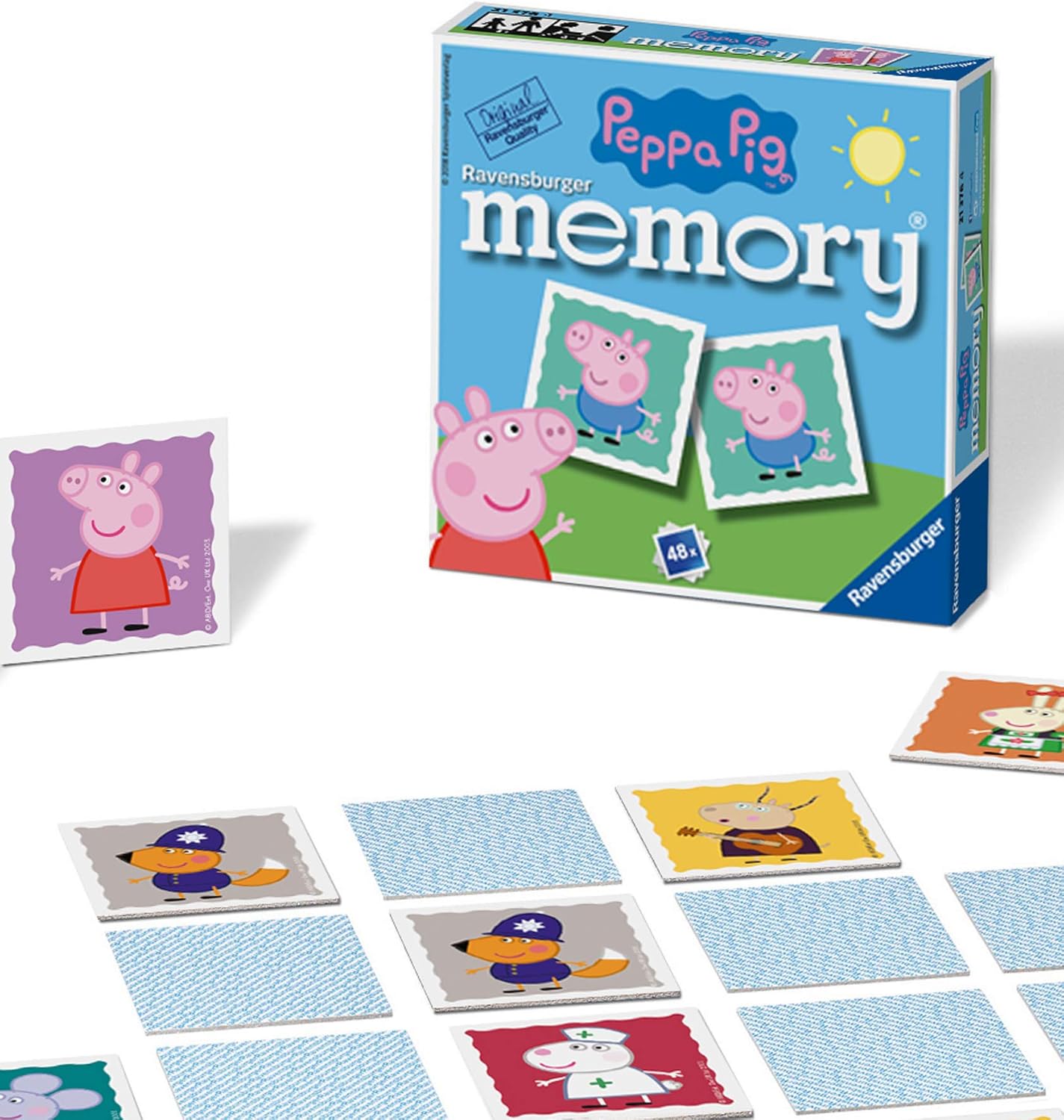 Ravensburger Peppa Pig Mini Memory Game - Matching Pairs Card Game for Kids