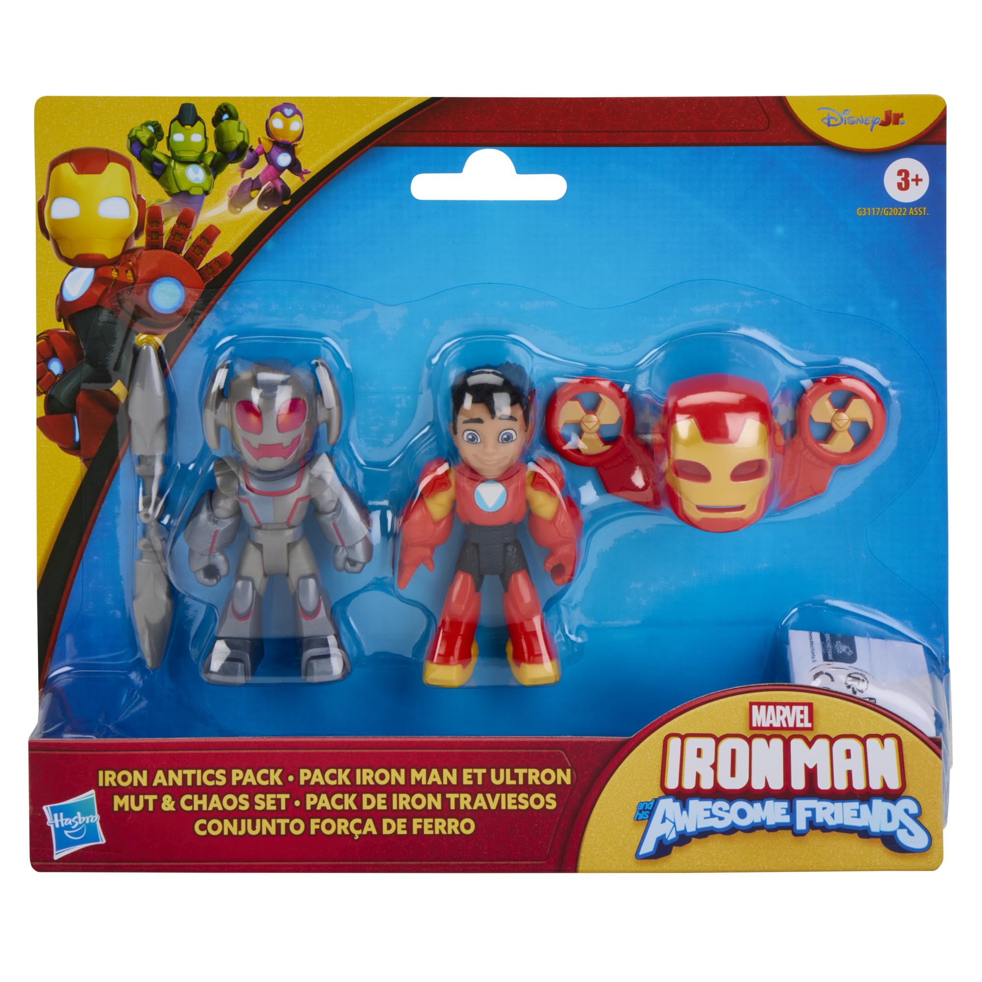 Marvel Iron Man and His Awesome Friends Action Figures - 7.6 cm Poseable Figures with Accessories | Ages 3+ 2