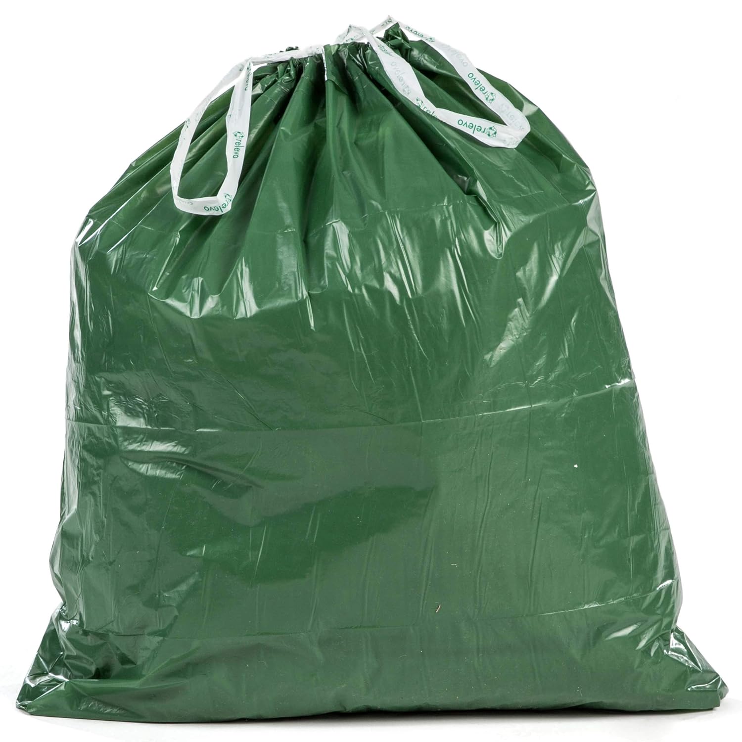 Relevo 100% Recycled Heavy Duty Bin Liners 30L - 15 Bags, Anti-Drip System, Blue Angel Certified 7