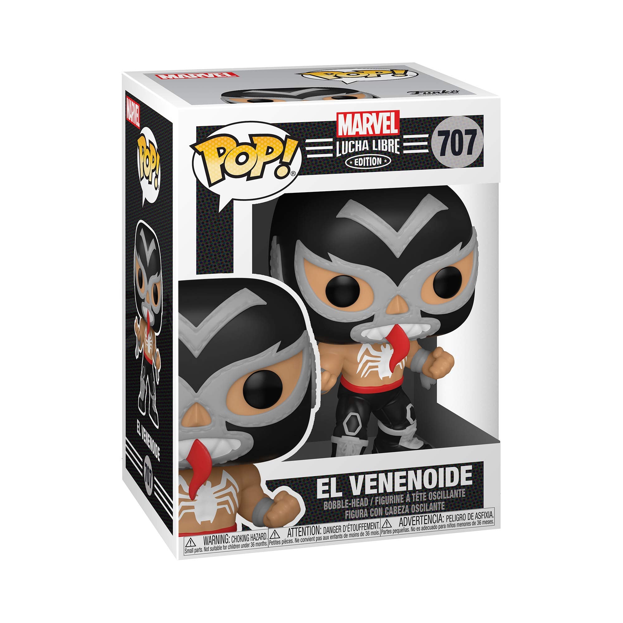 Funko Pop! Marvel Lucha Libre Edition - El Venenoide Vinyl Figure #707 (53869) 3