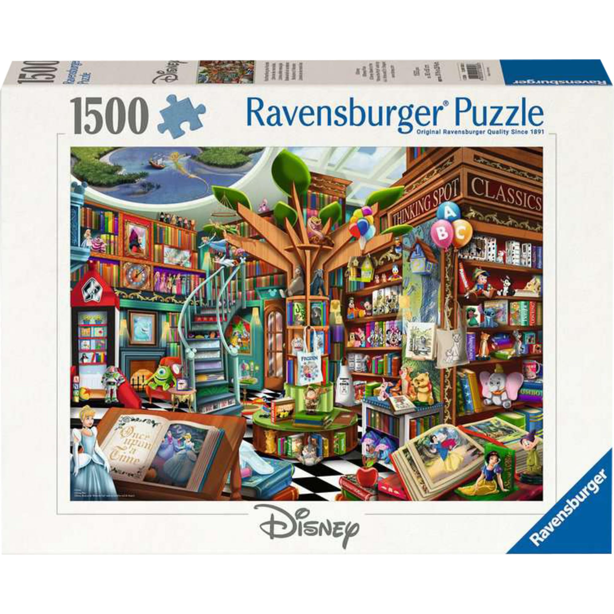 Ravensburger Magical Disney Bookshop 1500 Piece Jigsaw Puzzle for Adults &