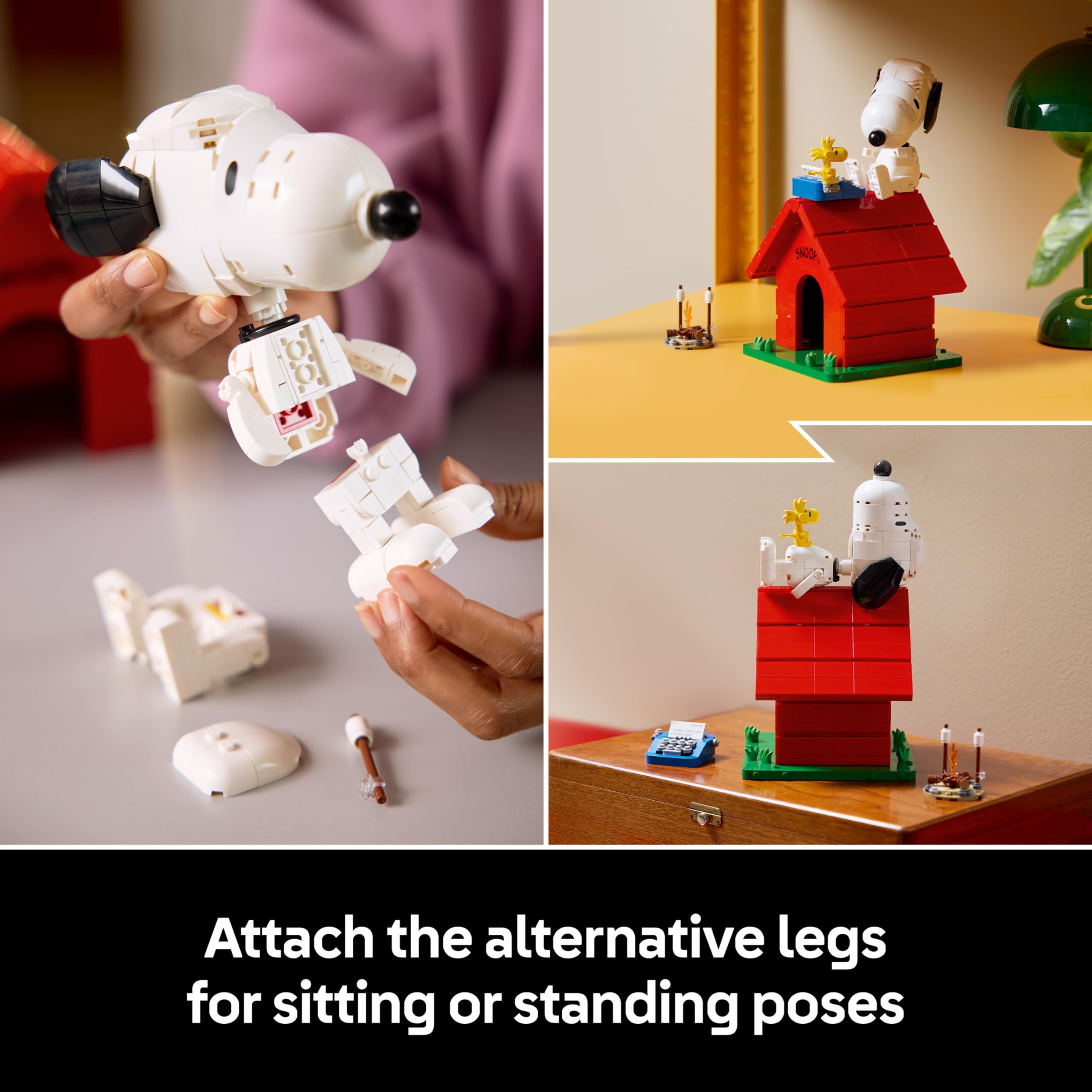 LEGO Ideas Peanuts: Snoopy's Doghouse 21368 Building Set for Adults | 75th Anniversary Display Model 4